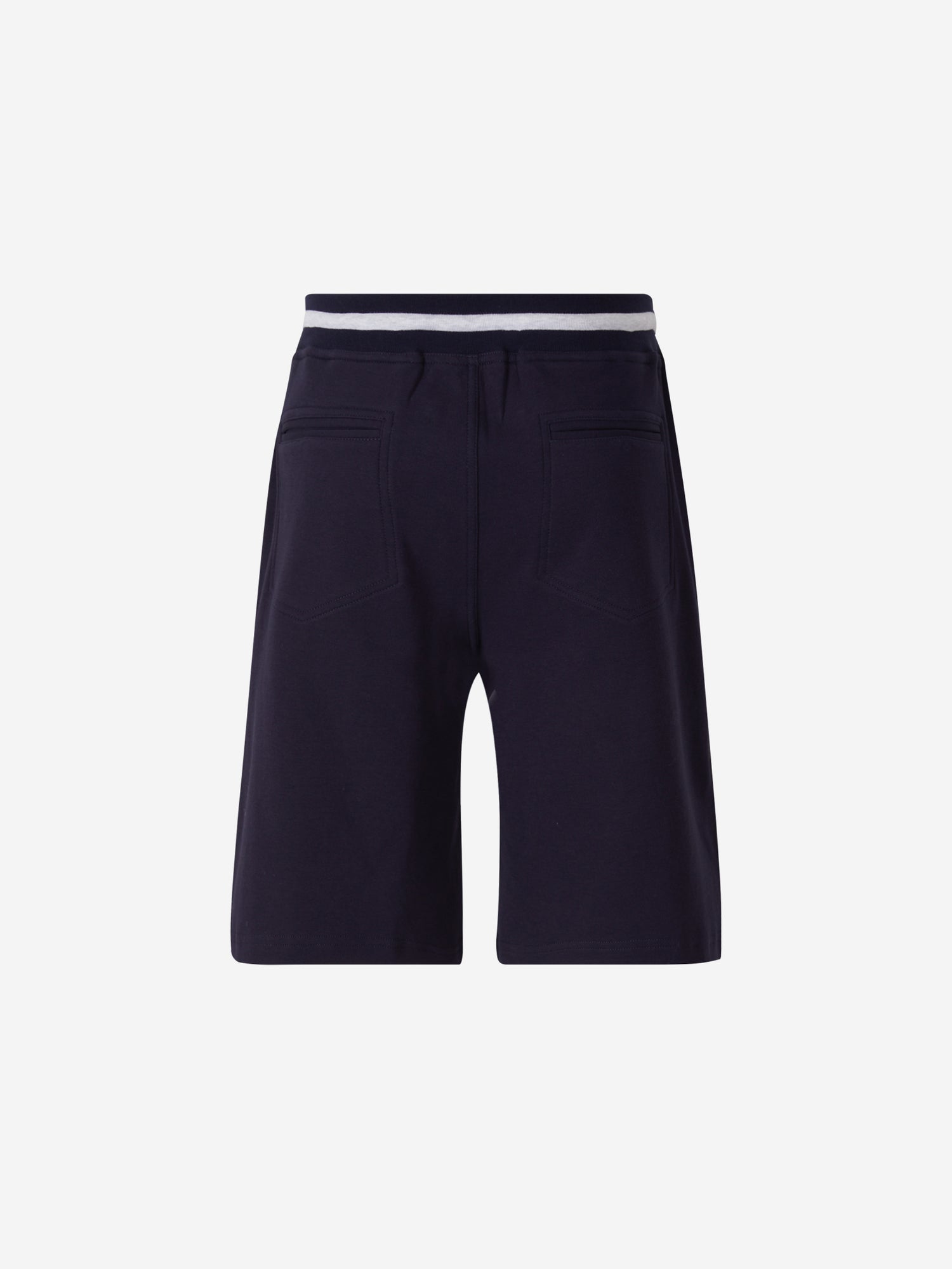 Brunello Cucinelli Bermudas Ribetes Contraste color Azul Noche sku 523-000777 01 - Foto 2