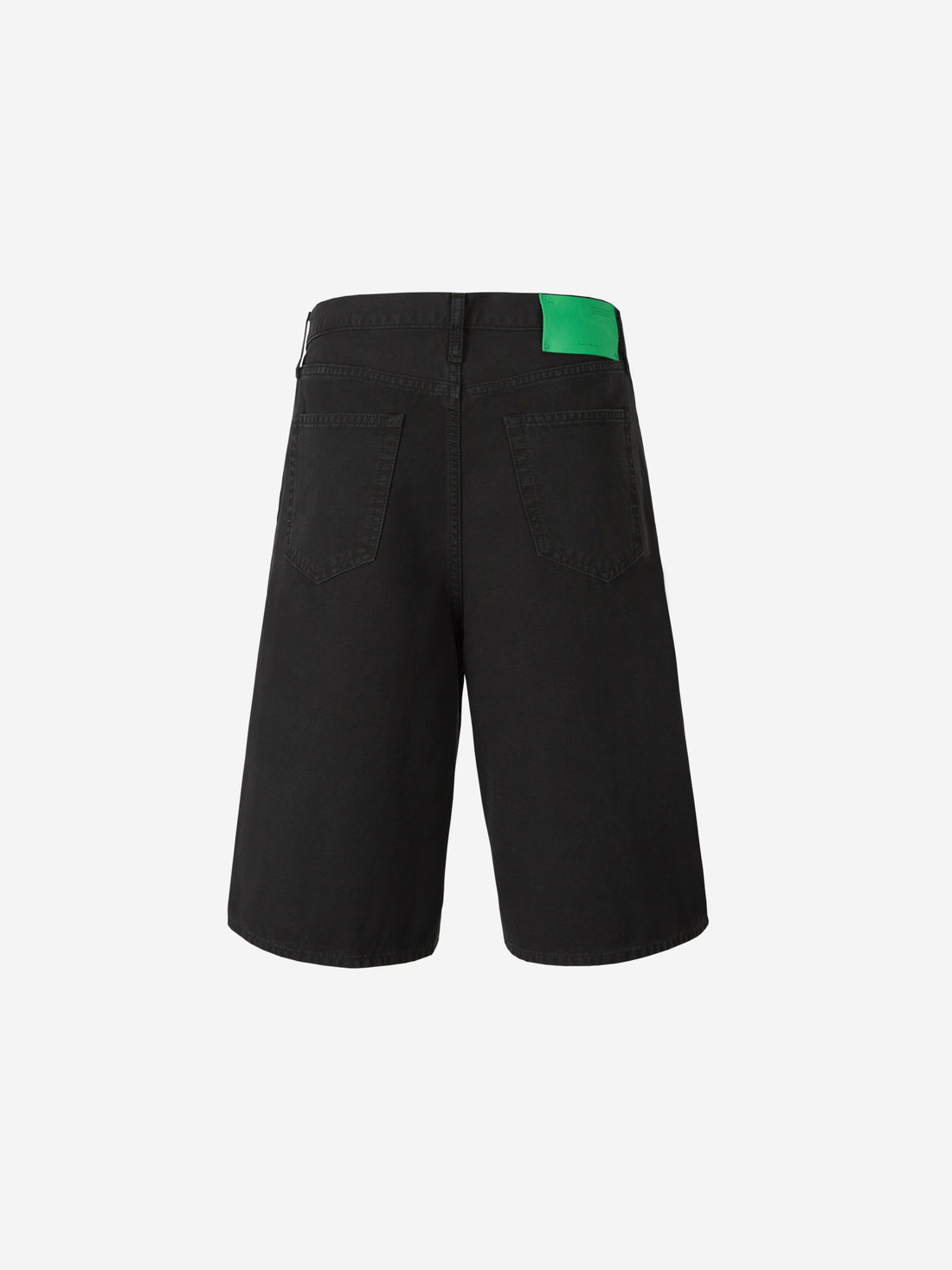 Off-White Bermudas Denim Logo color Negro sku 523-000786 01 - Foto 2