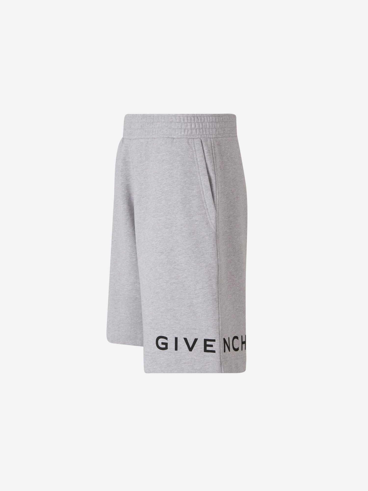 Givenchy Bermudas Logo Algodón color Gris Claro sku 523-000791 01 - Foto 2