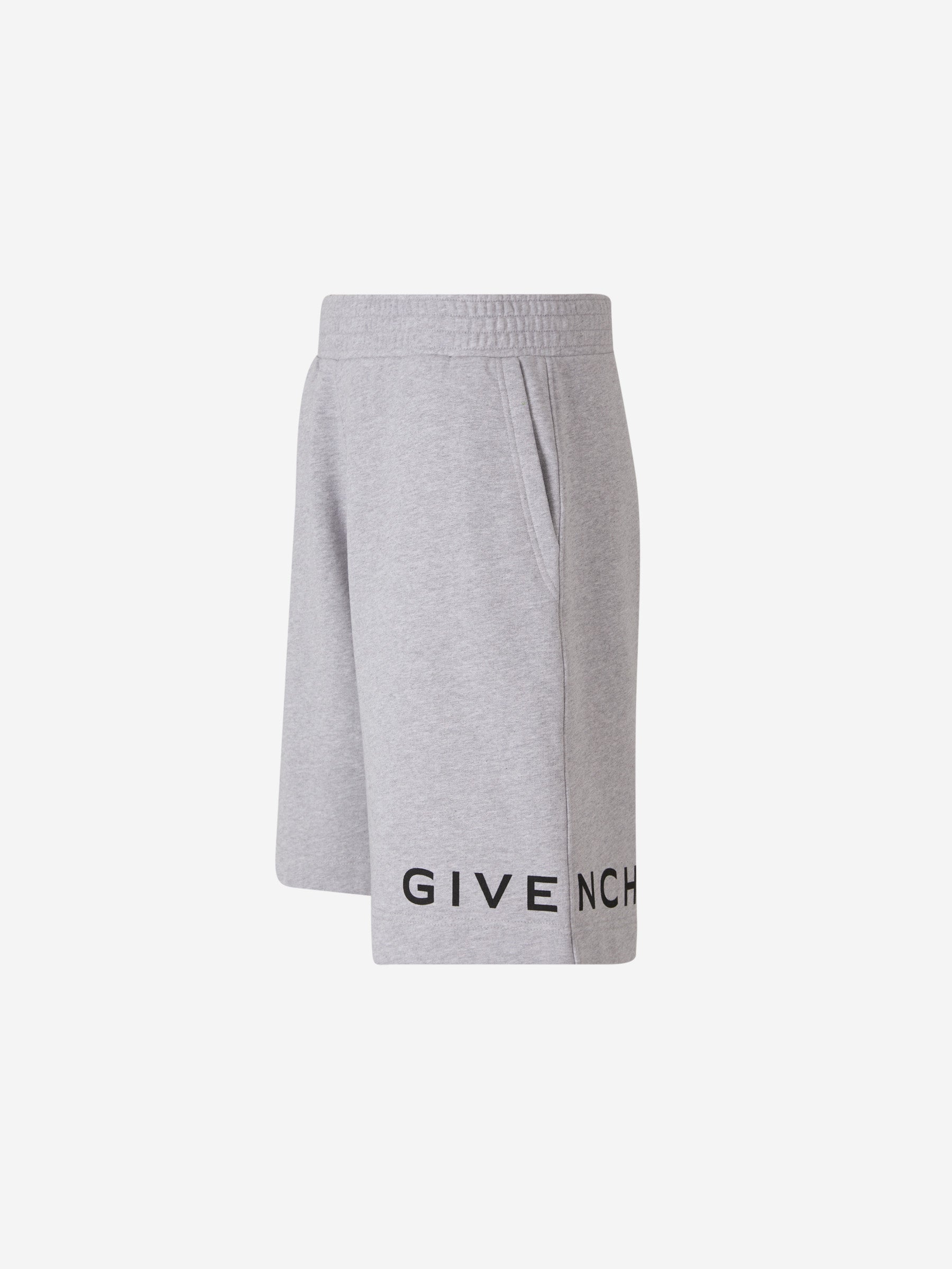Givenchy Bermudas Logo Algodón color Gris Claro sku 523-000791 01 - Foto 2