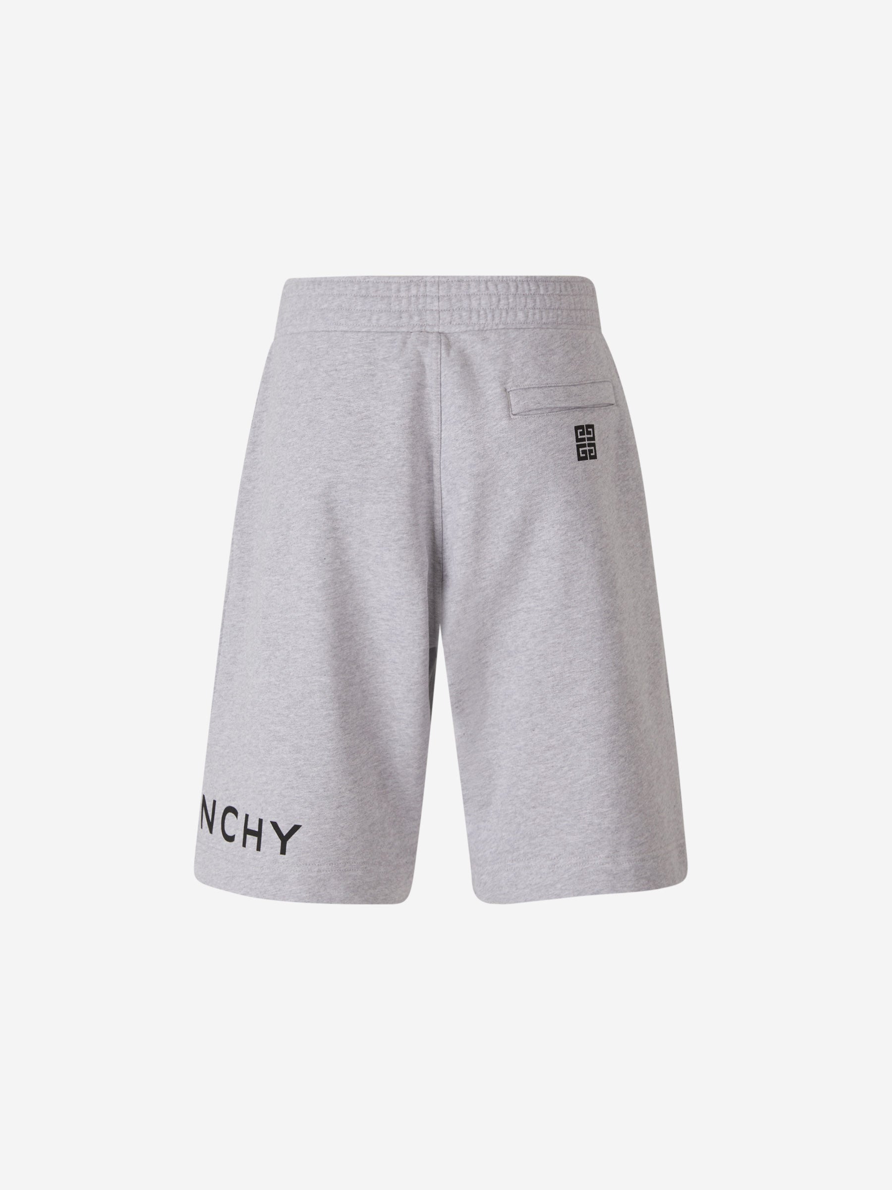 Givenchy Bermudas Logo Algodón color Gris Claro sku 523-000791 01 - Foto 3
