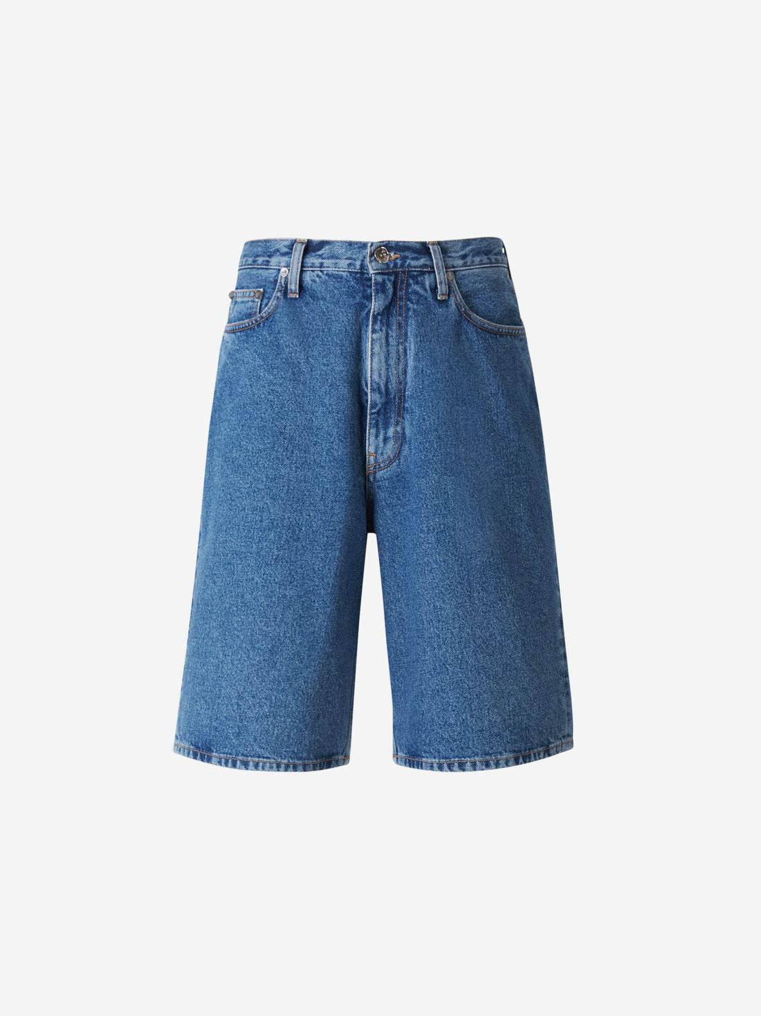 Off-White Bermudas Denim Arrows color Azul Denim sku 523-000807 01 - Foto 1