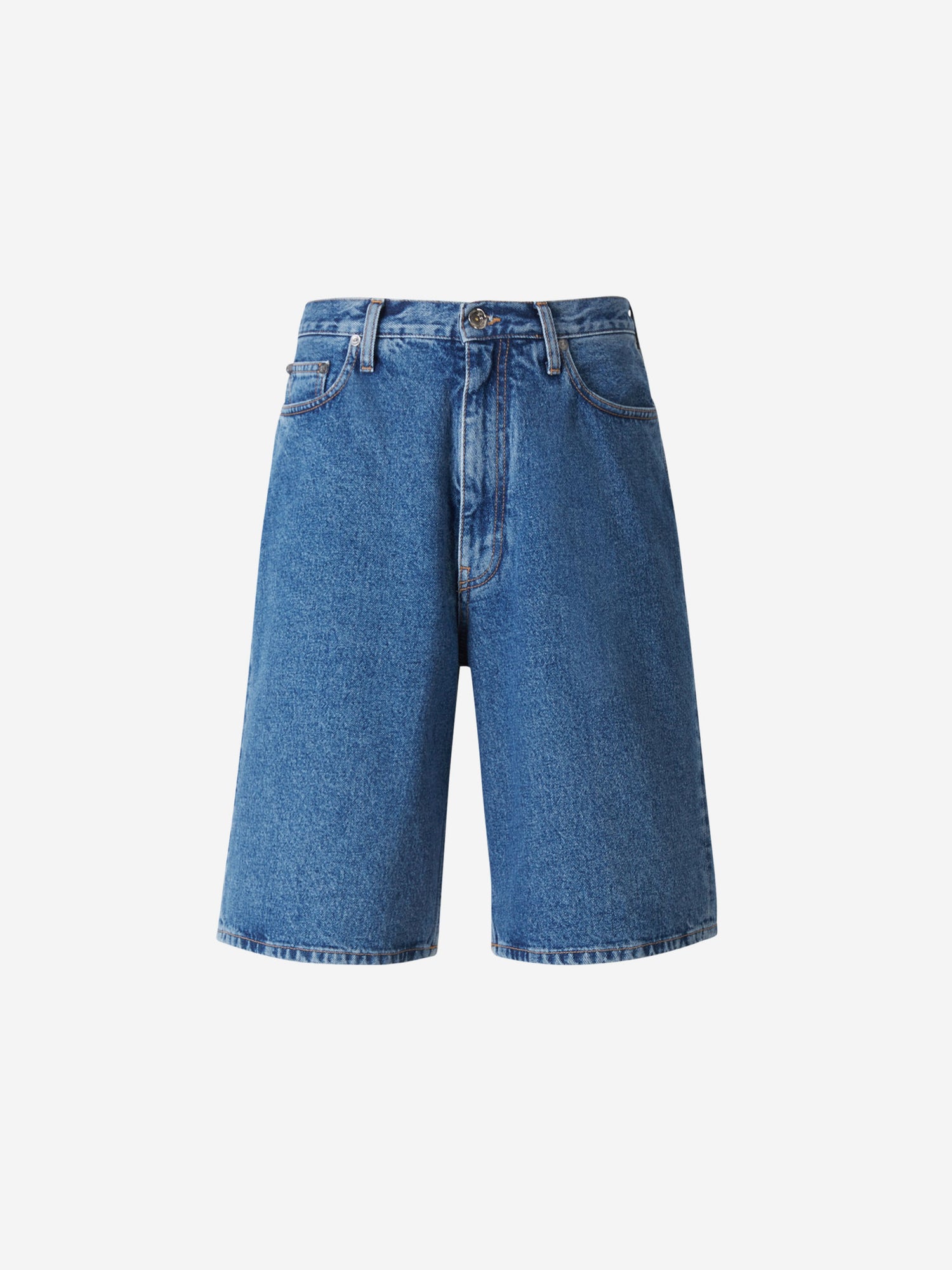 Off-White Bermudas Denim Arrows color Azul Denim sku 523-000807 01 - Foto 1