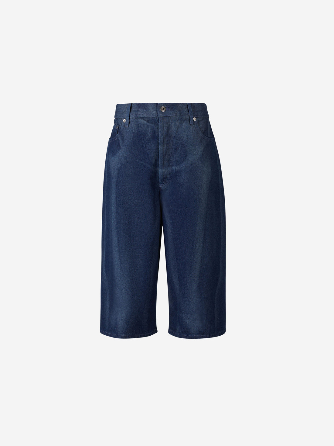 Off-White Bermudas Denim Motivo Esqueleto color Azul Cobalto sku 523-000808 01 - Foto 1