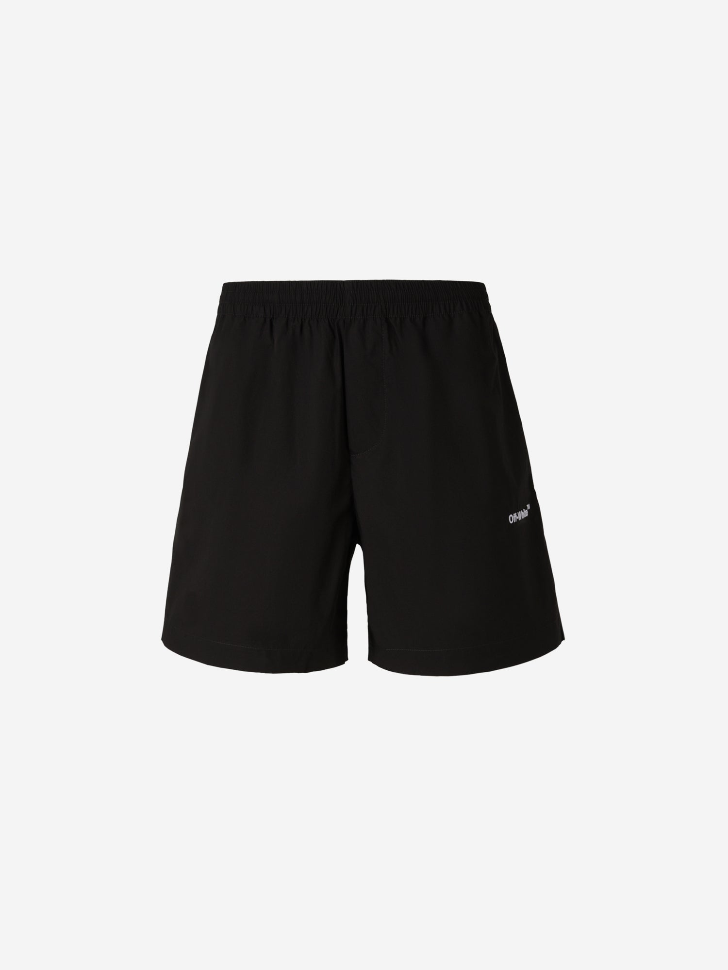 Off-White Bermudas Arrow Algodón color Verde Militar sku 523-000837 02 - Foto 1