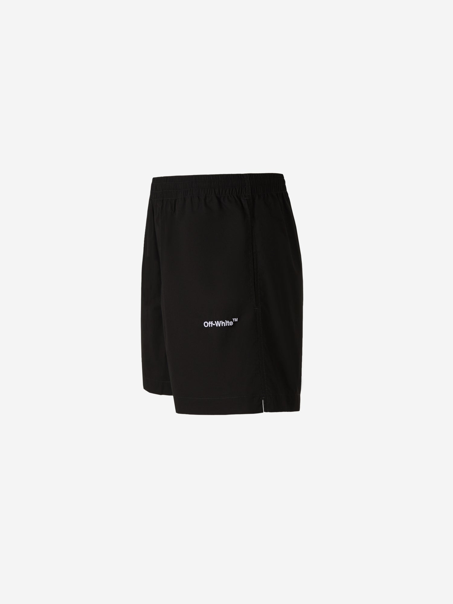 Off-White Bermudas Arrow Algodón color Verde Militar sku 523-000837 02 - Foto 2