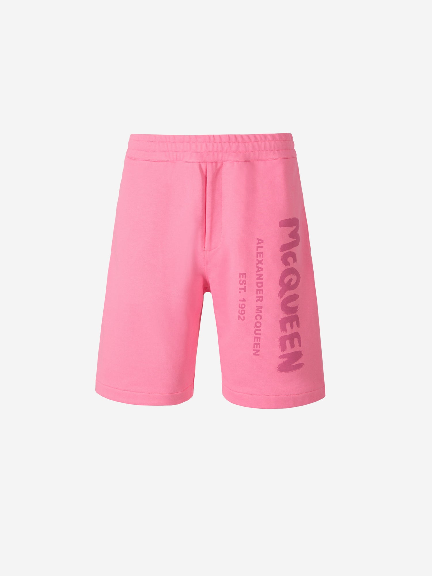 Alexander McQueen Bermudas Logo Tonal color Rosa sku 523-000839 01 - Foto 1