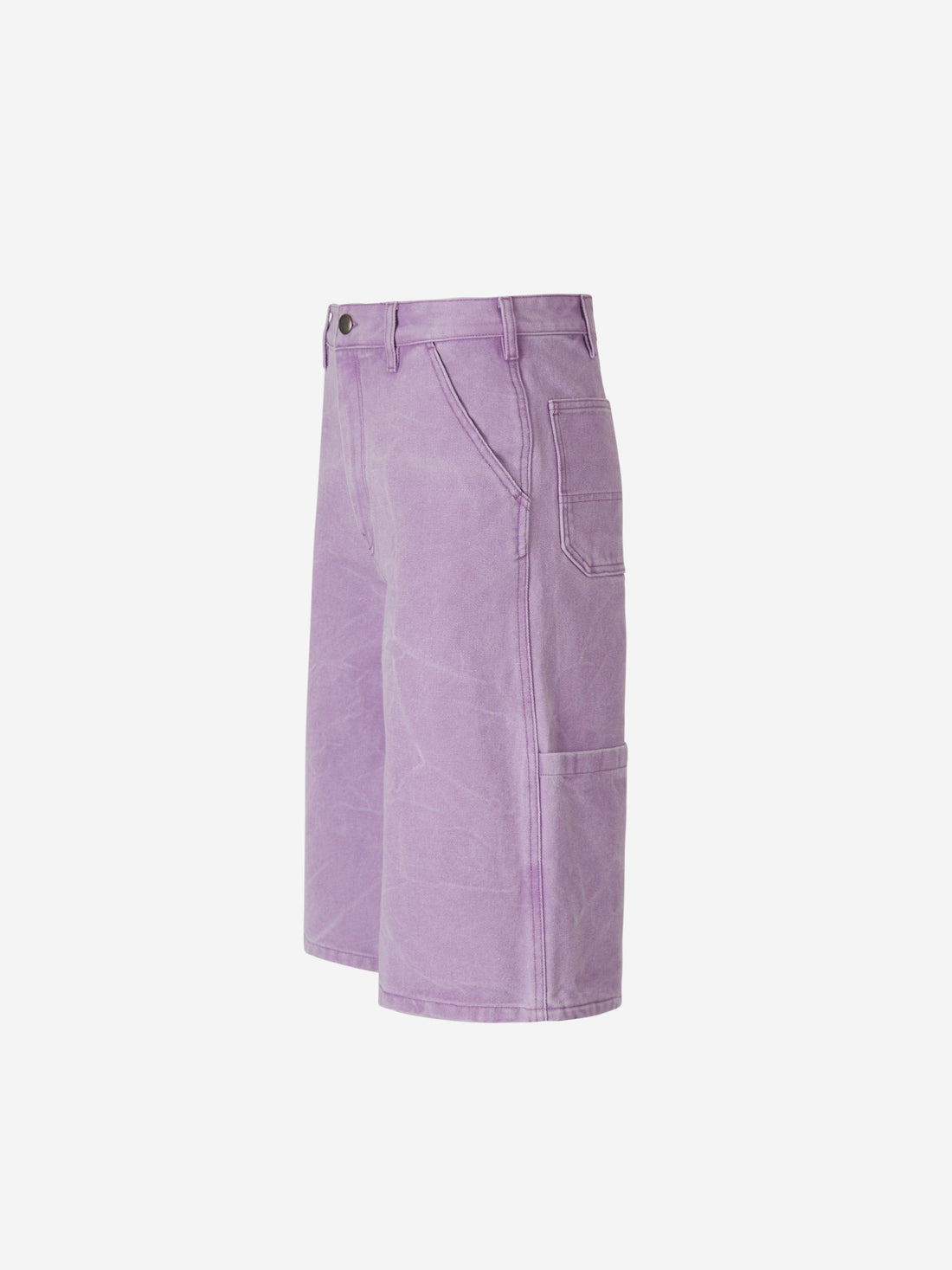 Acne Studios Face Bermudas Lona Algodón color Lila sku 523-000854 01 - Foto 1