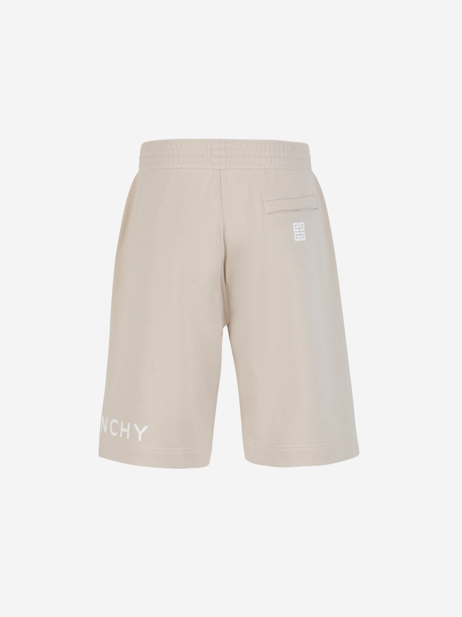 Givenchy Bermudas Logo Algodón color Crema sku 523-000856 01 - Foto 3