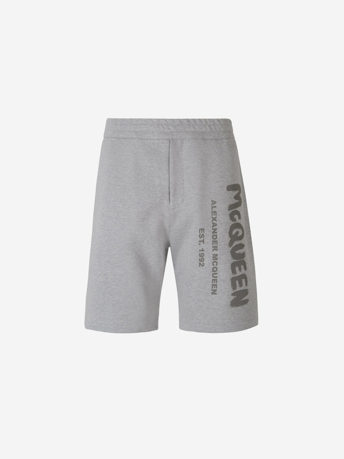 Alexander McQueen Bermudas Deportivas Graffiti color Gris Claro sku 523-000862 01 - Foto 1