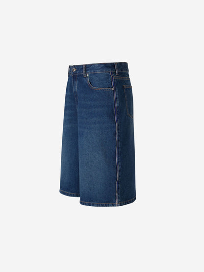 Off-White Bermudas Denim Arrows color Azul Noche sku 523-000867 01 - Foto 1