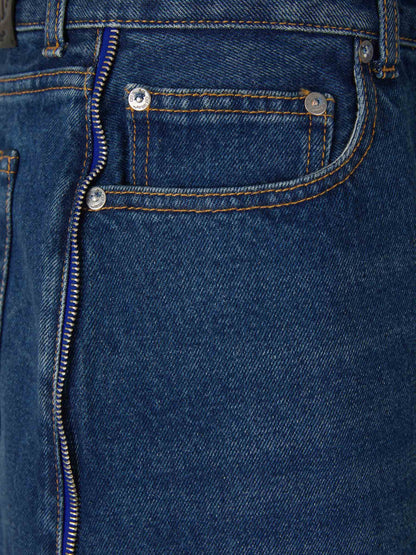 Off-White Bermudas Denim Arrows color Azul Noche sku 523-000867 01 - Foto 3