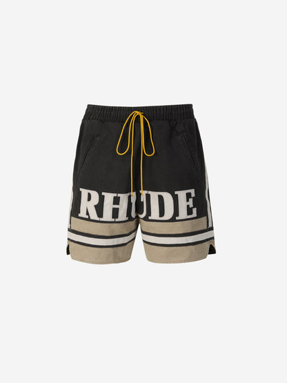 Rhude Bermudas Logo Algodón color Negro sku 523-000869 00 - Foto 1