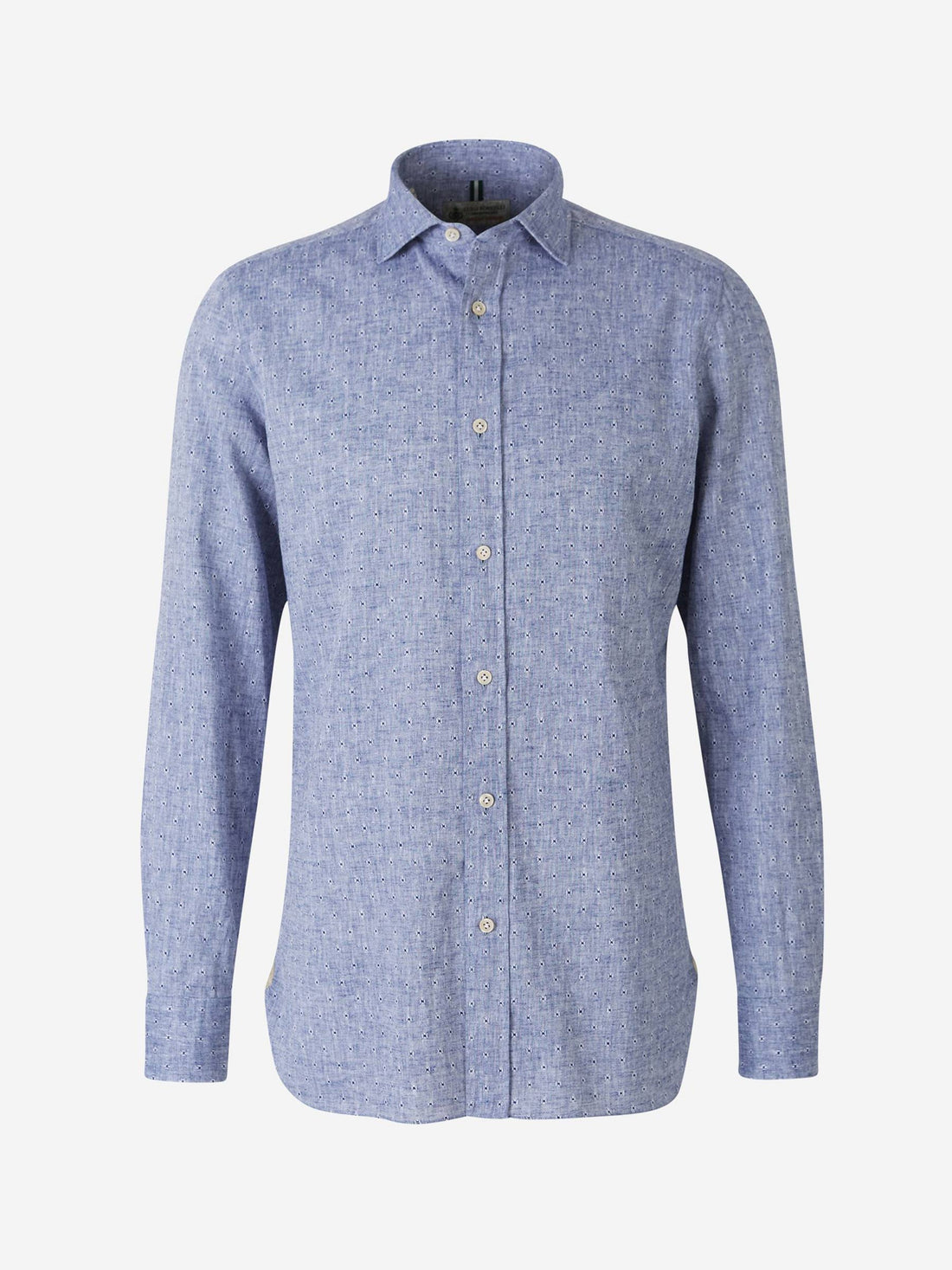 Borrelli Camisa Micro Cuadros color Azul Denim sku 531-005047 01 - Foto 1