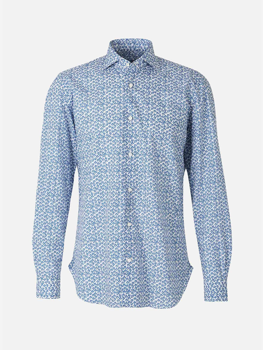 Vincenzo di Ruggiero Camisa Estampado Flores color Azul Cobalto sku 531-005164 01 - Foto 1