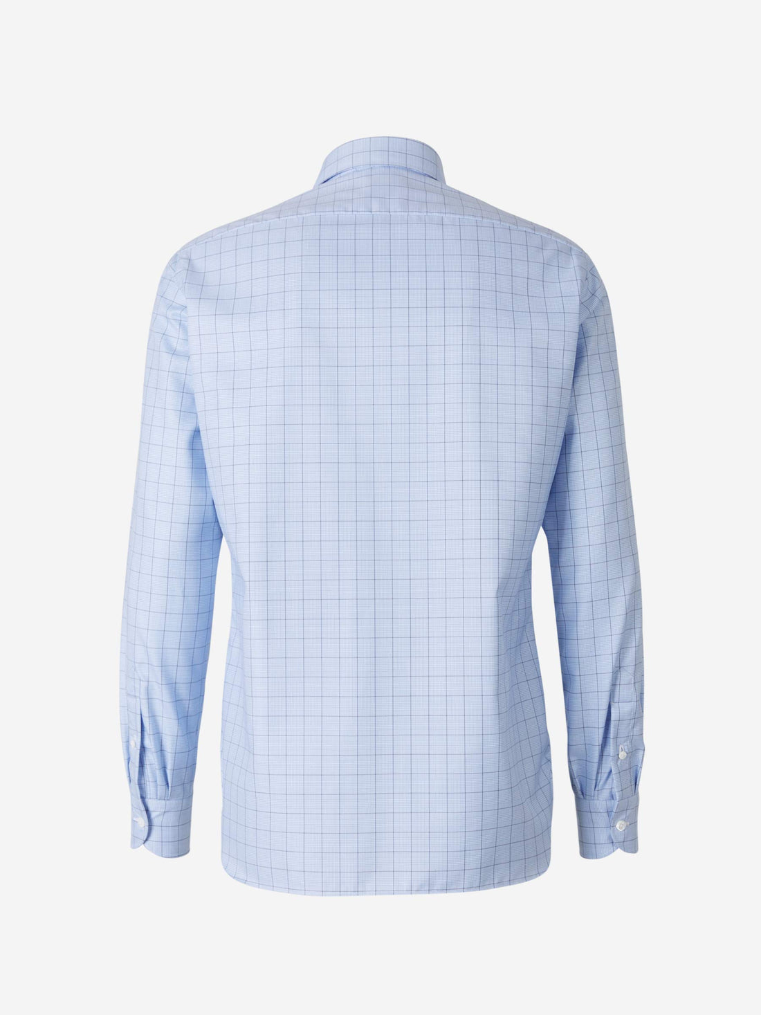 Borrelli Camisa Motivo Cuadros Algodón color Azul Cielo sku 531-005462 01 - Foto 2