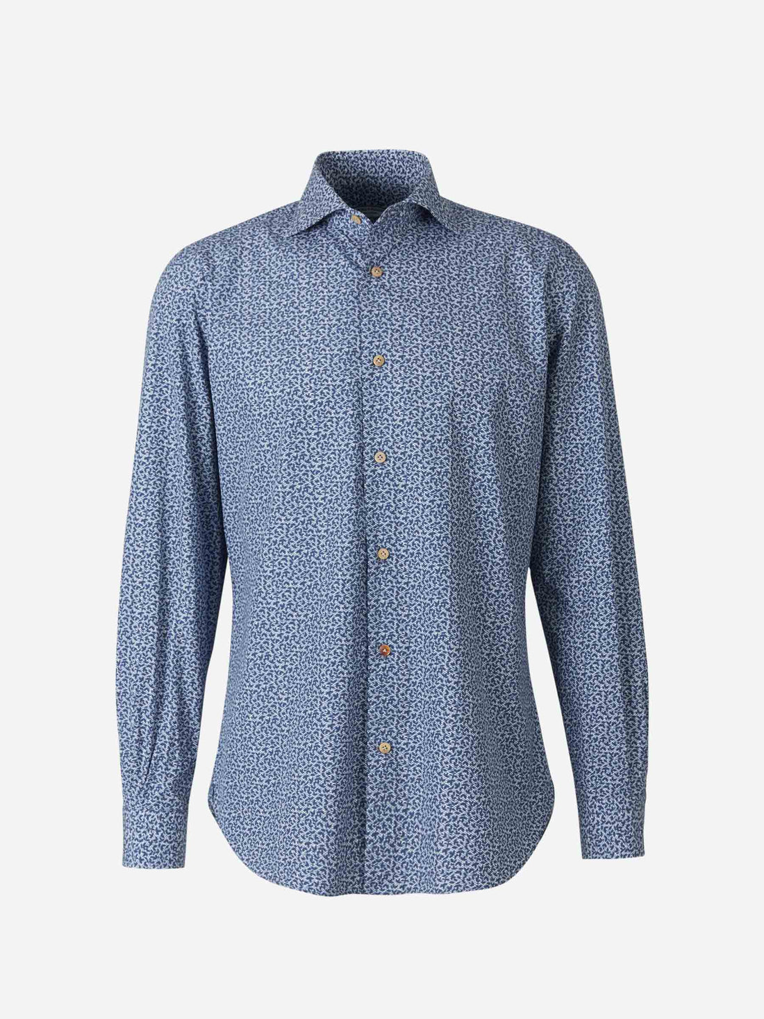 Vincenzo di Ruggiero Camisa Estampada Algodón color Azul Cobalto sku 531-005471 01 - Foto 1