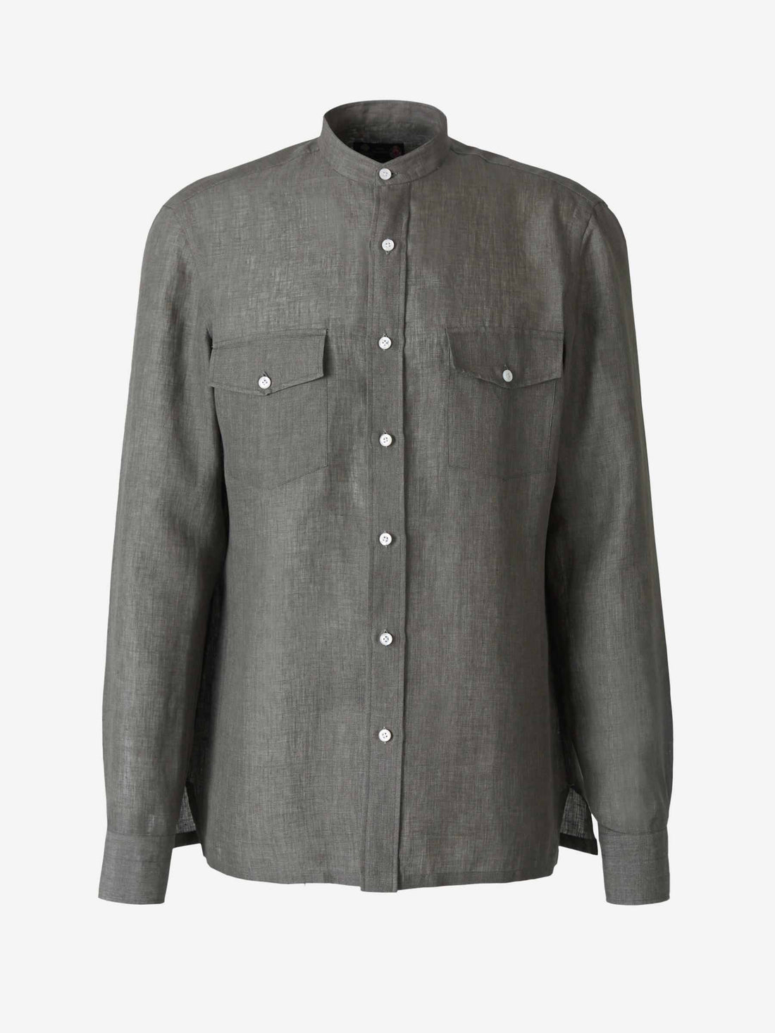 Borrelli Camisa Royal Lino color Gris sku 531-005494 01 - Foto 1