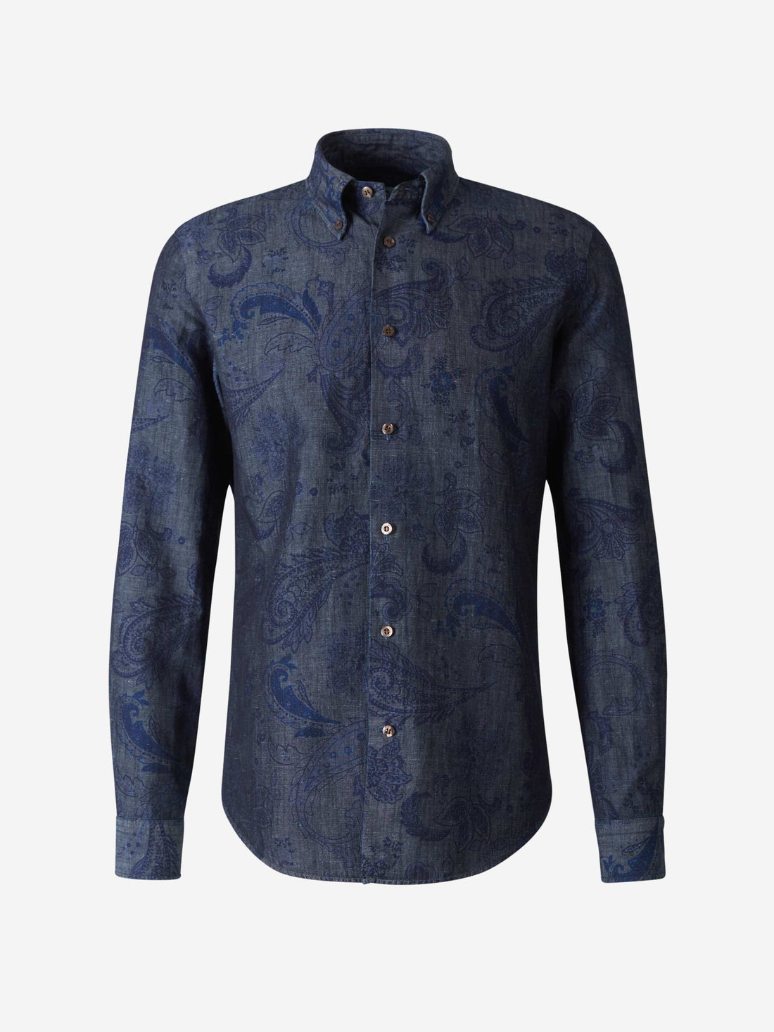 Etro Camisa Motivo Paisley color Azul Noche sku 531-005534 01 - Foto 1