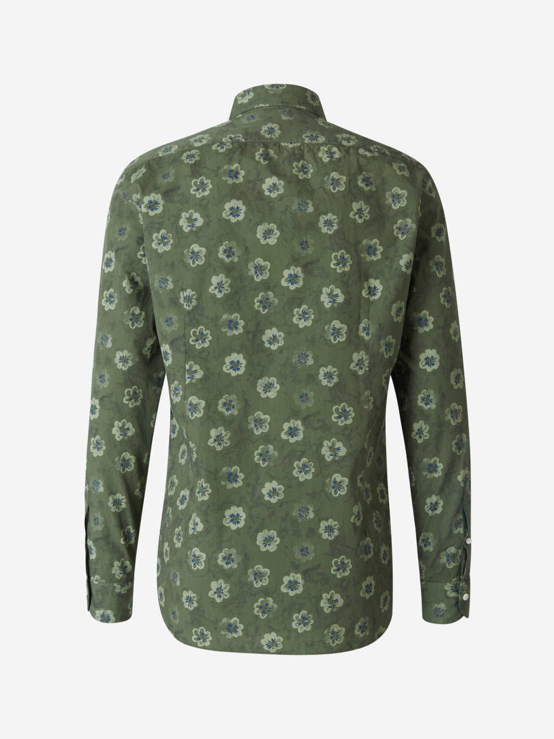 Vincenzo di Ruggiero Camisa Floral Algodón color Verde Militar sku 531-005619 01 - Foto 2