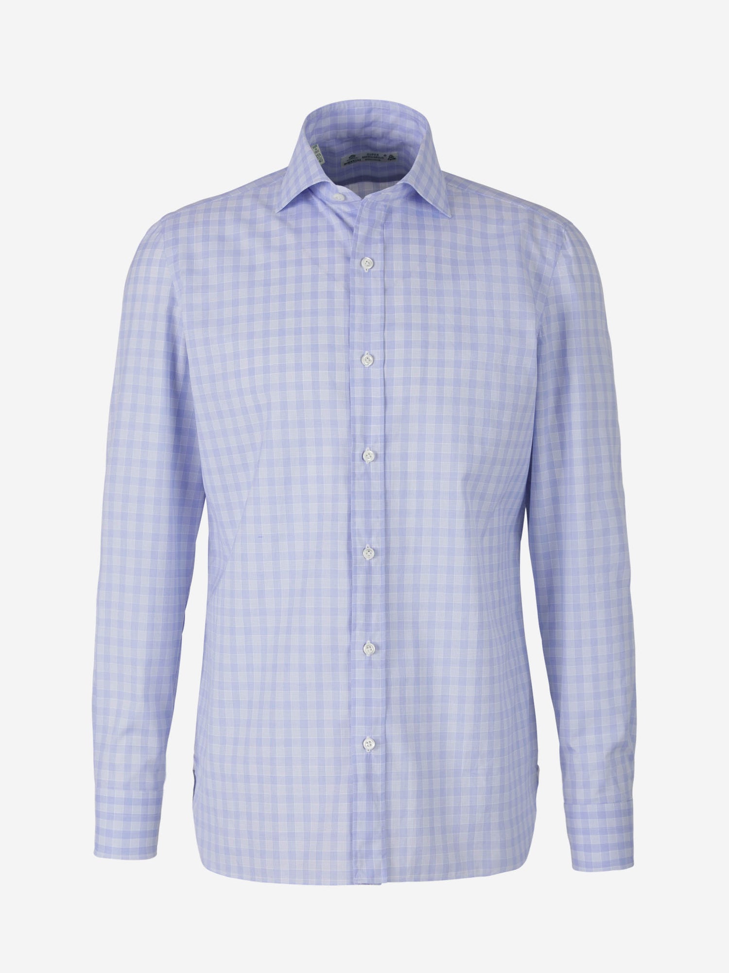 Borrelli Camisa Fabio Motivo Cuadros color Azul Cielo sku 531-005678 01 - Foto 1