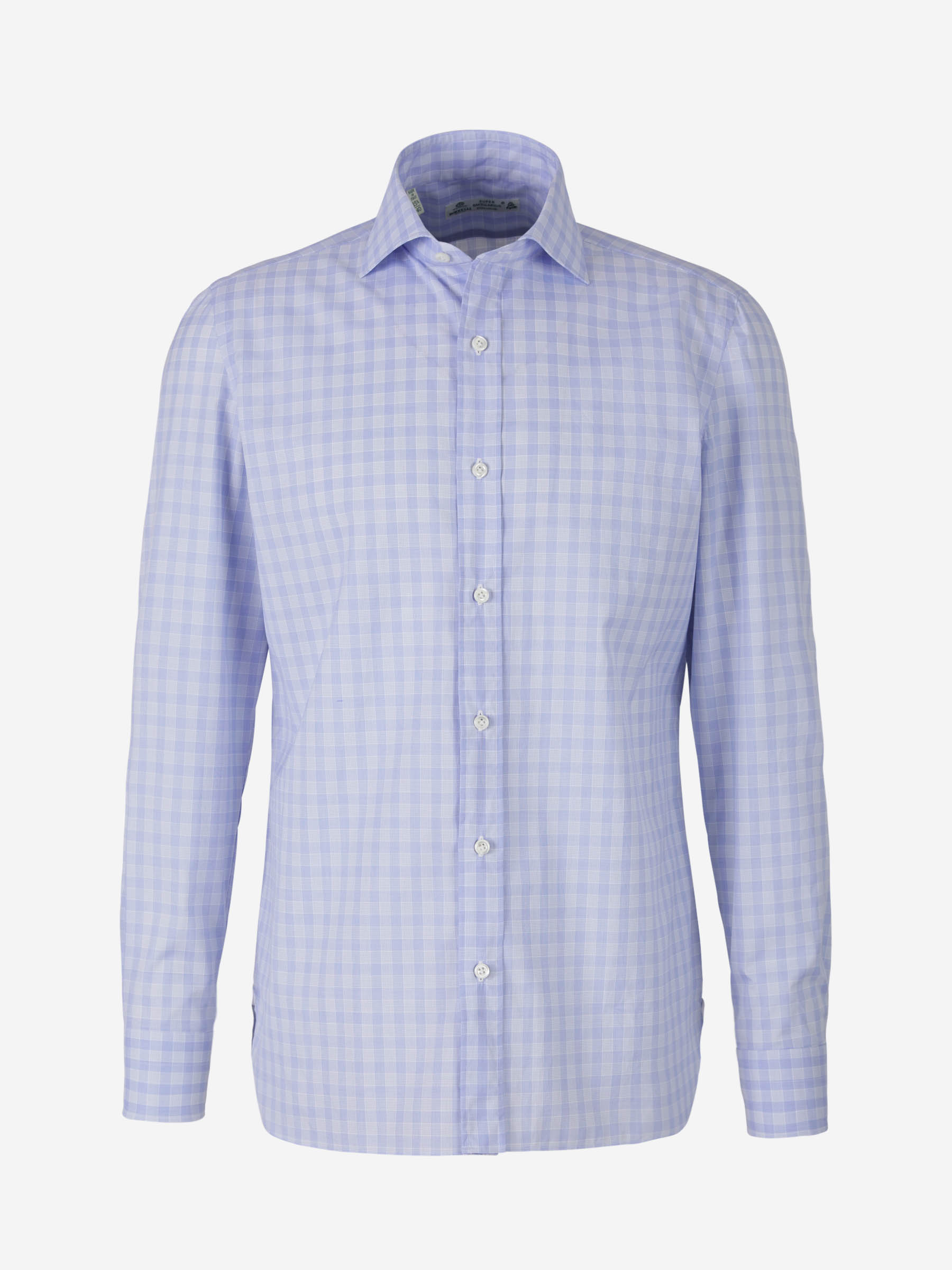 Borrelli Camisa Fabio Motivo Cuadros color Azul Cielo sku 531-005678 01 - Foto 1