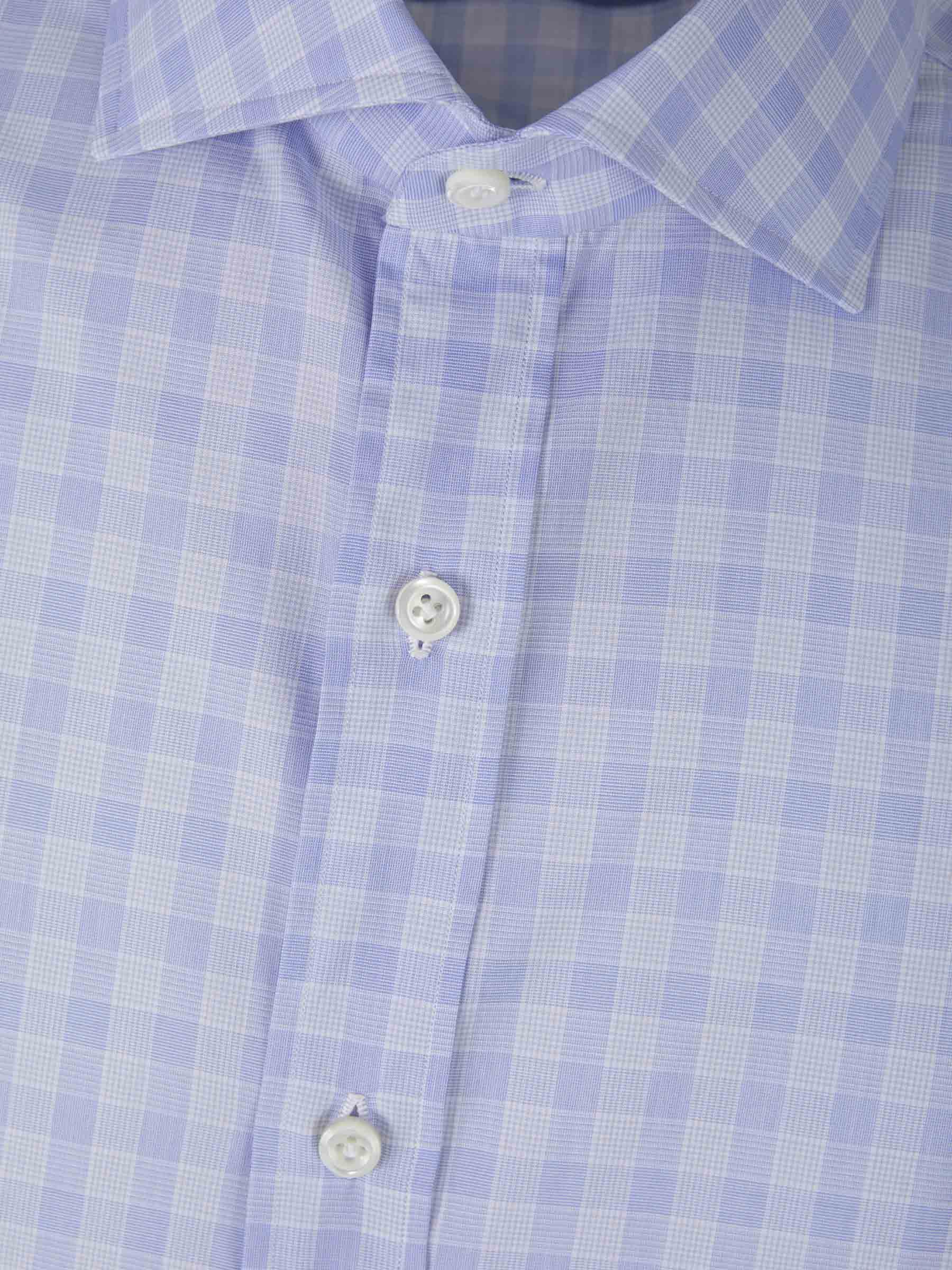 Borrelli Camisa Fabio Motivo Cuadros color Azul Cielo sku 531-005678 01 - Foto 3