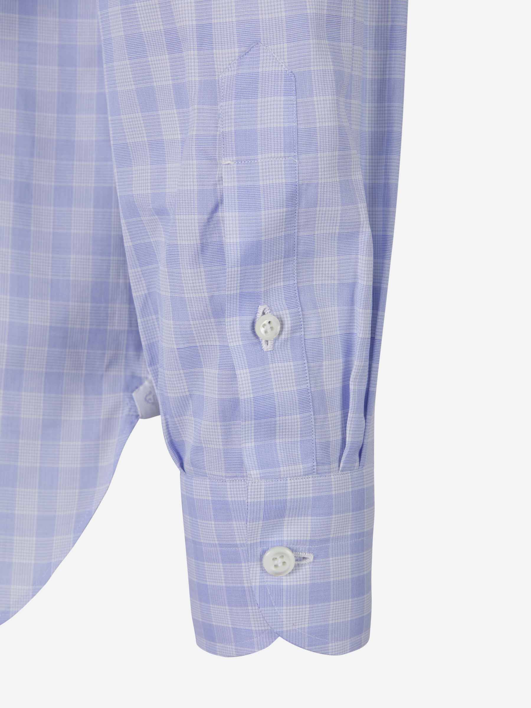 Borrelli Camisa Fabio Motivo Cuadros color Azul Cielo sku 531-005678 01 - Foto 4