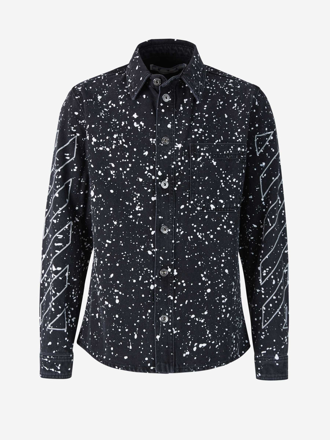 Off-White Camisa Denim Diagonales color Negro sku 531-005685 01 - Foto 1