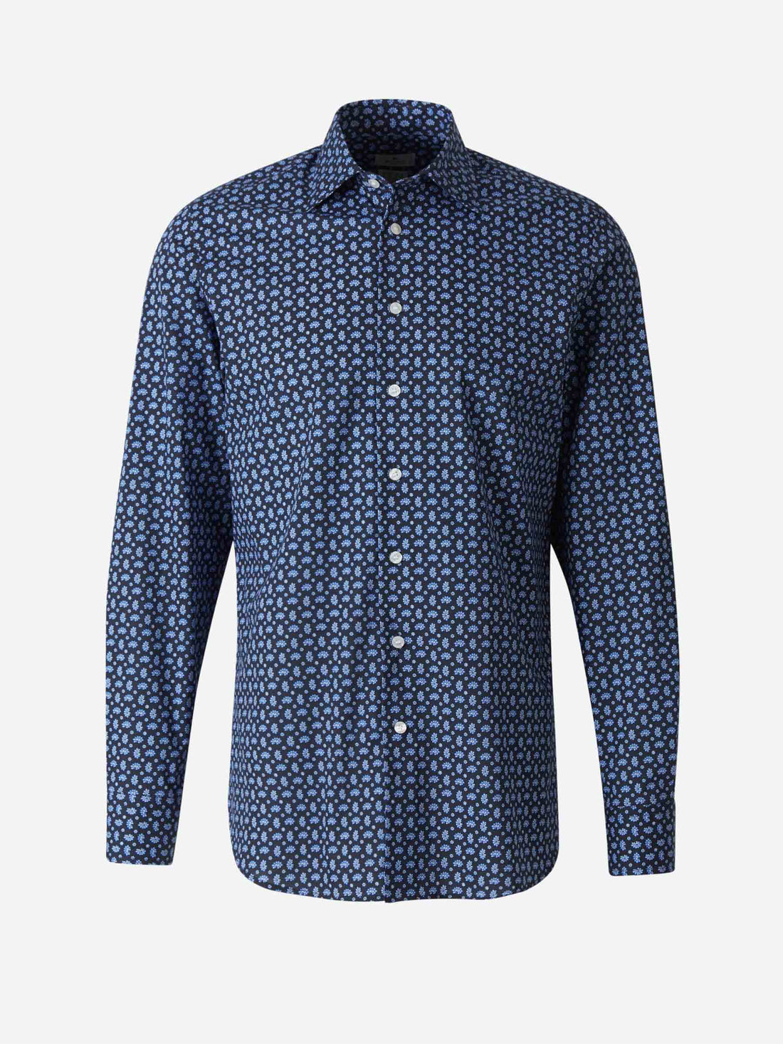 Etro Camisa Motivo Floral color Azul Marino sku 531-005688 01 - Foto 1