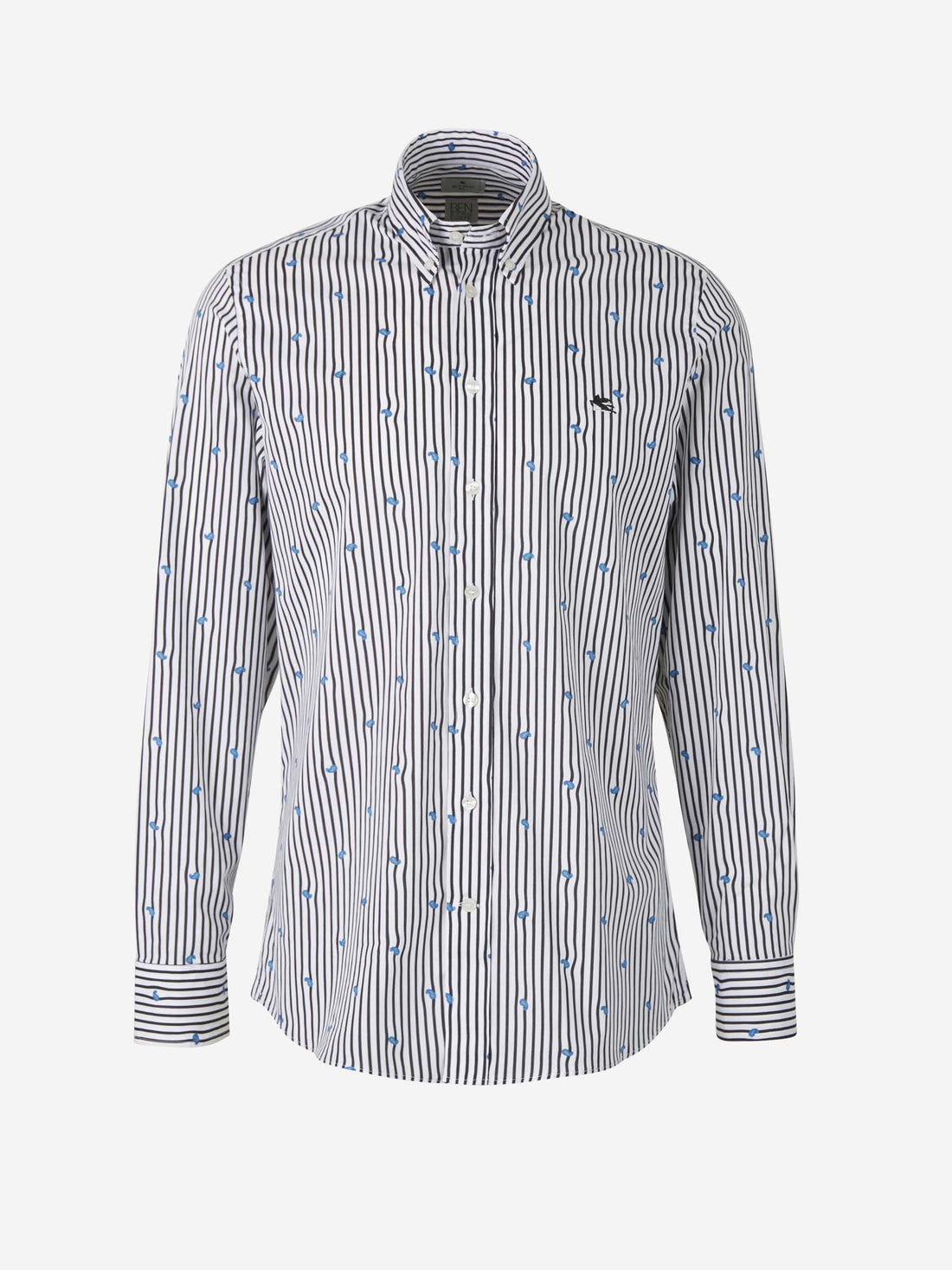 Etro Camisa Motivo Paisley Rayas color Blanco sku 531-005695 01 - Foto 1