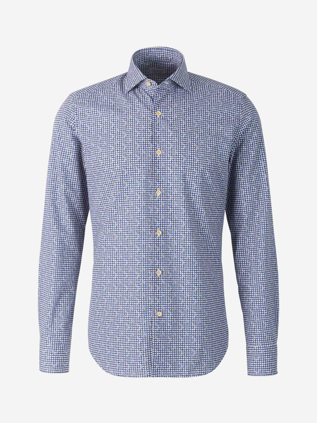 Santa Eulalia Camisa Motivo Geométrico color Azul Cobalto sku 531-005706 01 - Foto 1