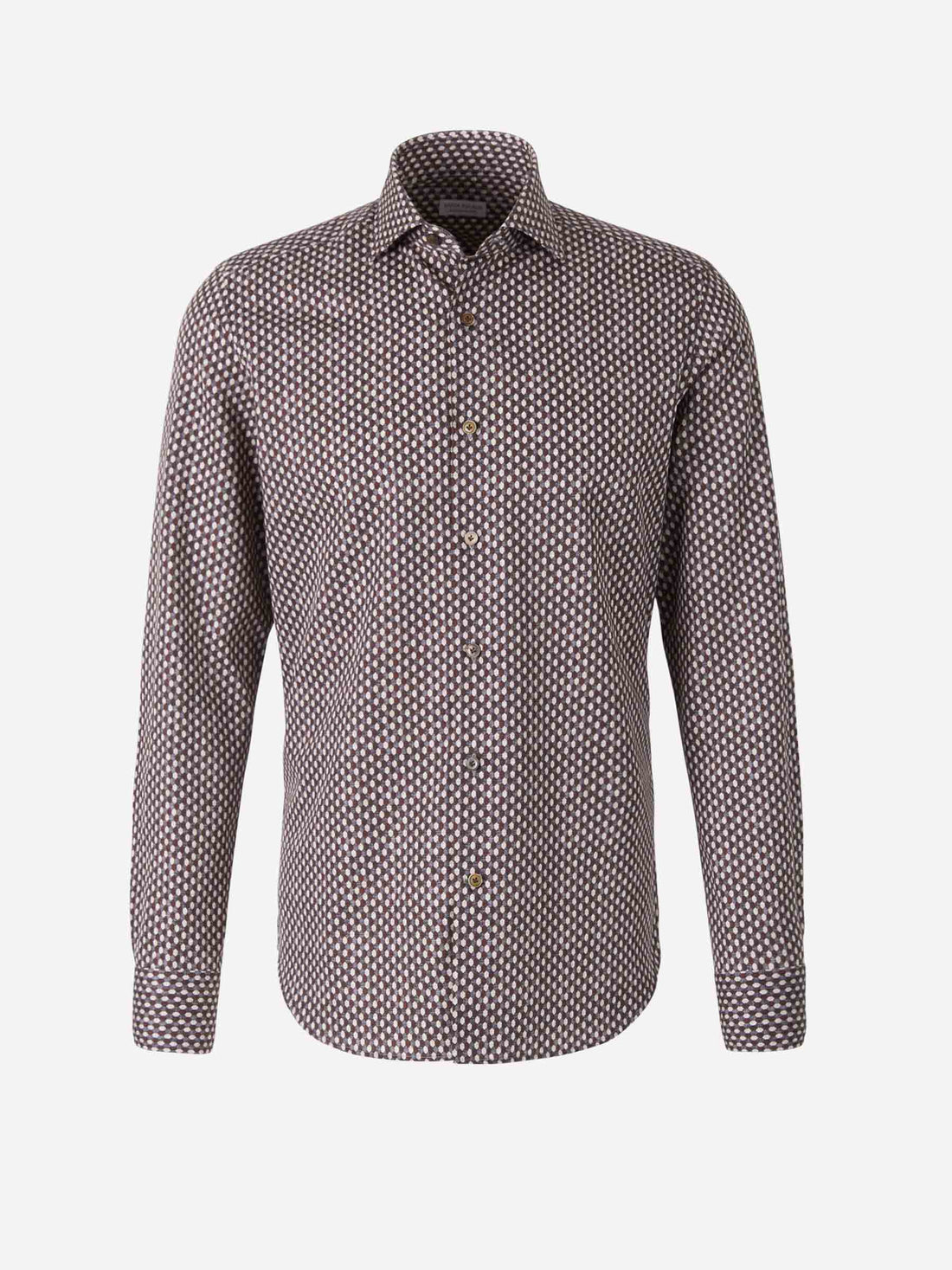 Santa Eulalia Camisa Motivo Geométrico color Marrón Oscuro sku 531-005707 02 - Foto 1