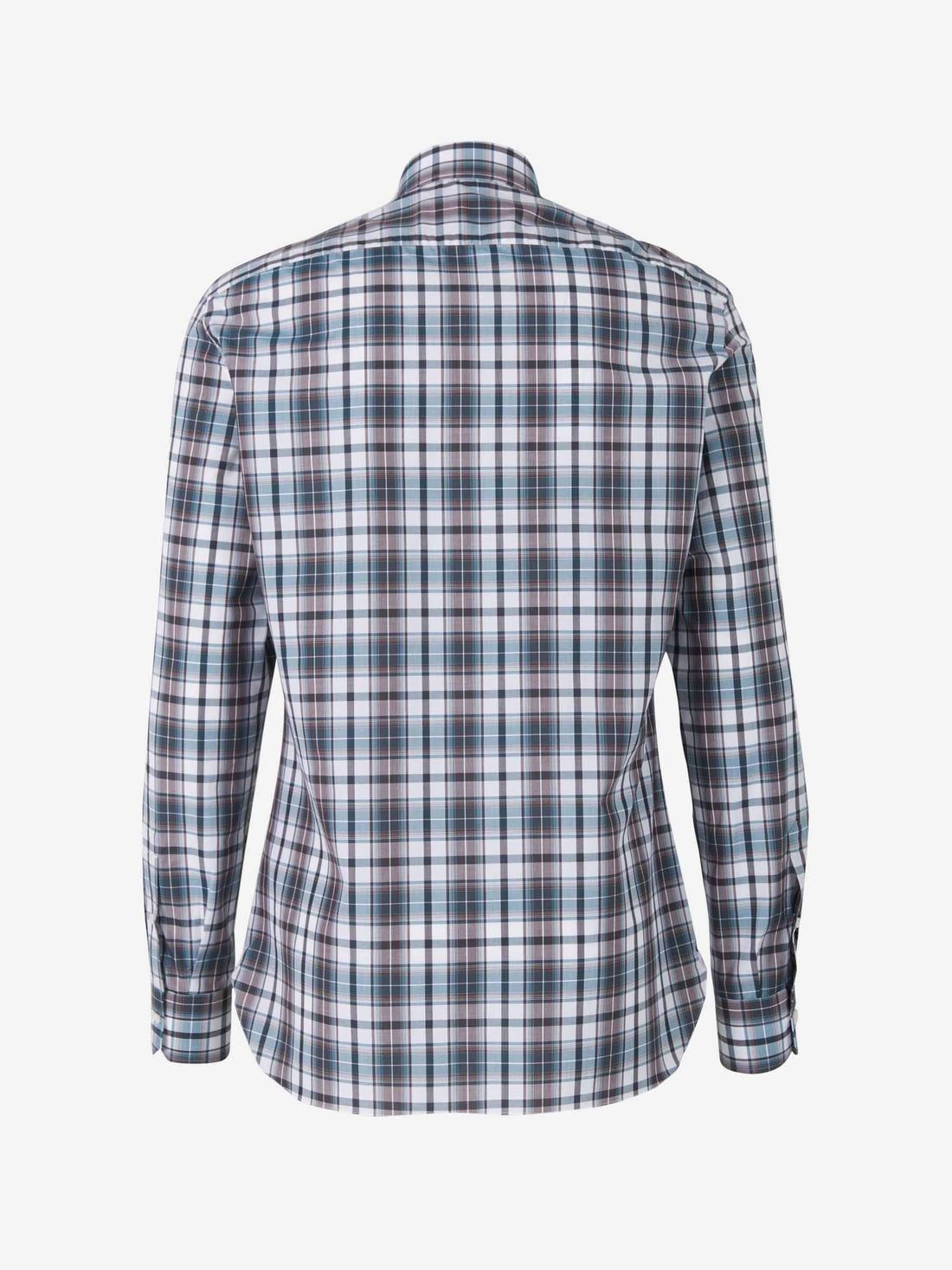 Isaia Camisa Motivo Cuadros color Verde Oscuro sku 531-005720 01 - Foto 2