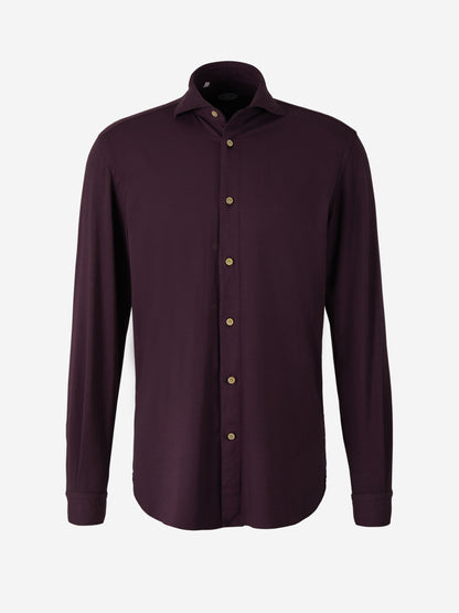 Vincenzo di Ruggiero Camisa Punto Elástico color Burdeos sku 531-005734 04 - Foto 1