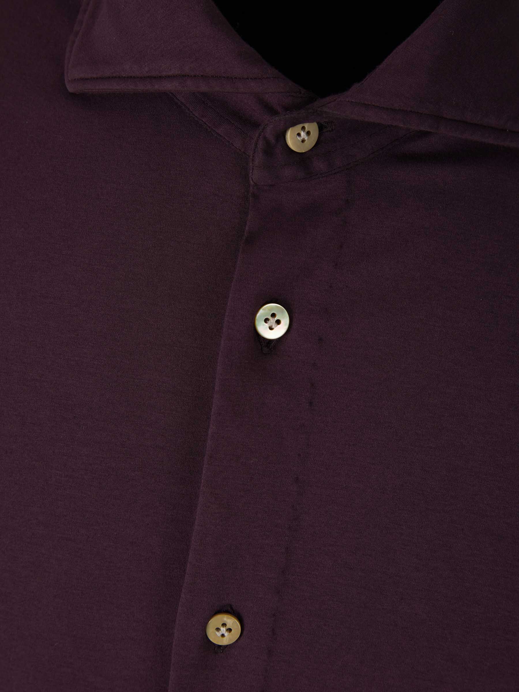 Vincenzo di Ruggiero Camisa Punto Elástico color Burdeos sku 531-005734 04 - Foto 3