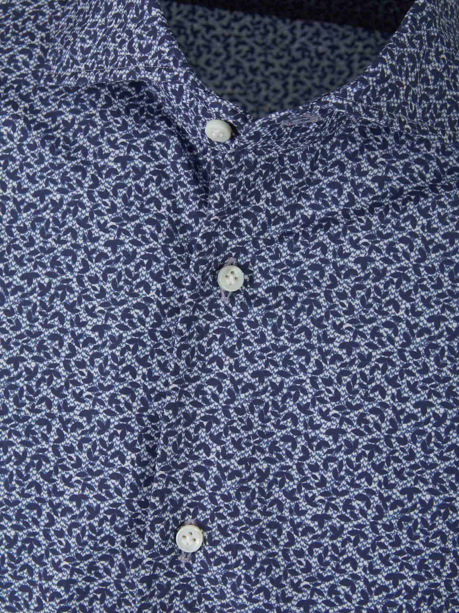 Vincenzo di Ruggiero Camisa Motivo Floral color Azul Cobalto sku 531-005737 01 - Foto 2