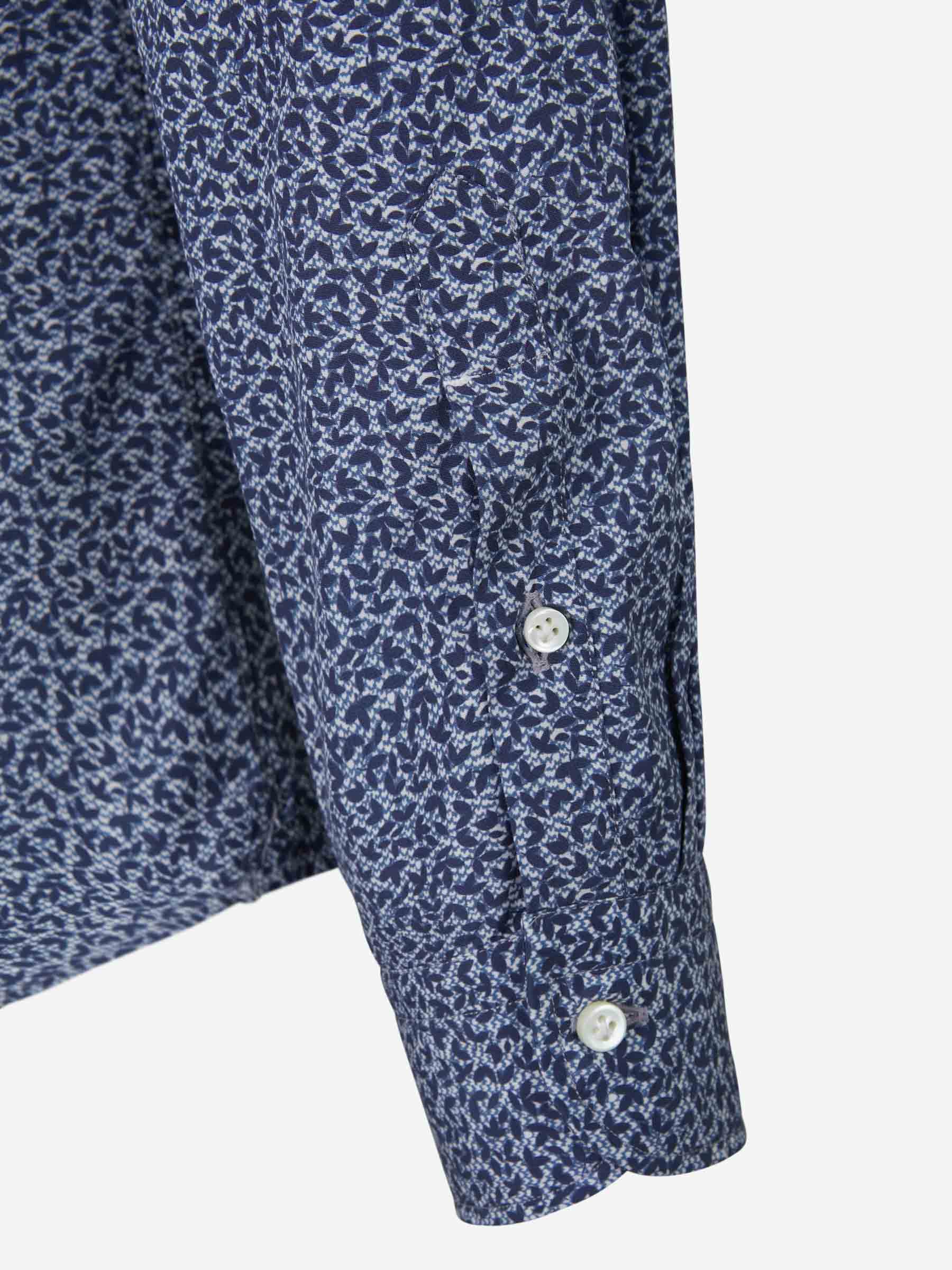 Vincenzo di Ruggiero Camisa Motivo Floral color Azul Cobalto sku 531-005737 01 - Foto 3