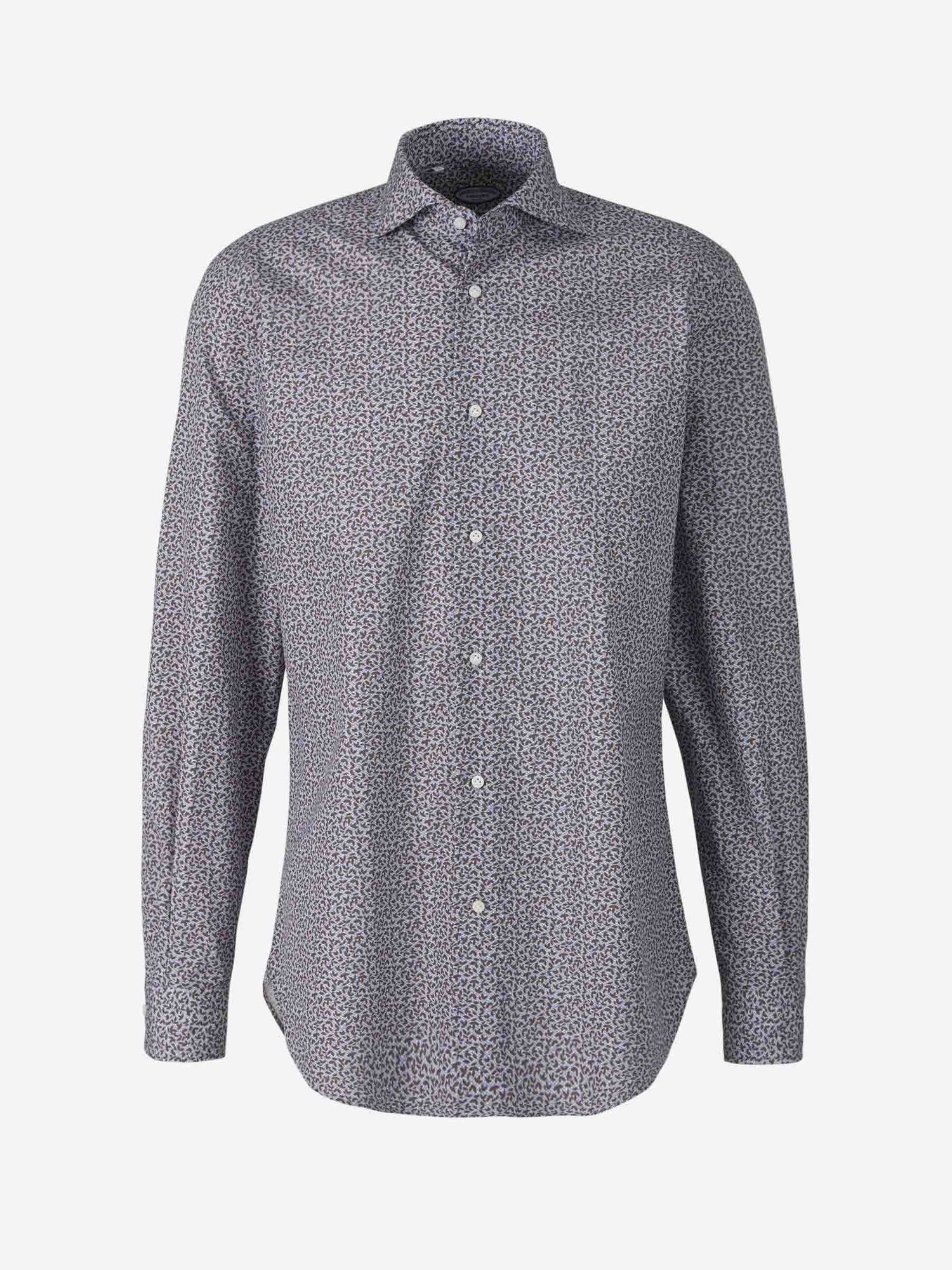 Vincenzo di Ruggiero Camisa Motivo Floral color Verde Militar sku 531-005737 02 - Foto 1