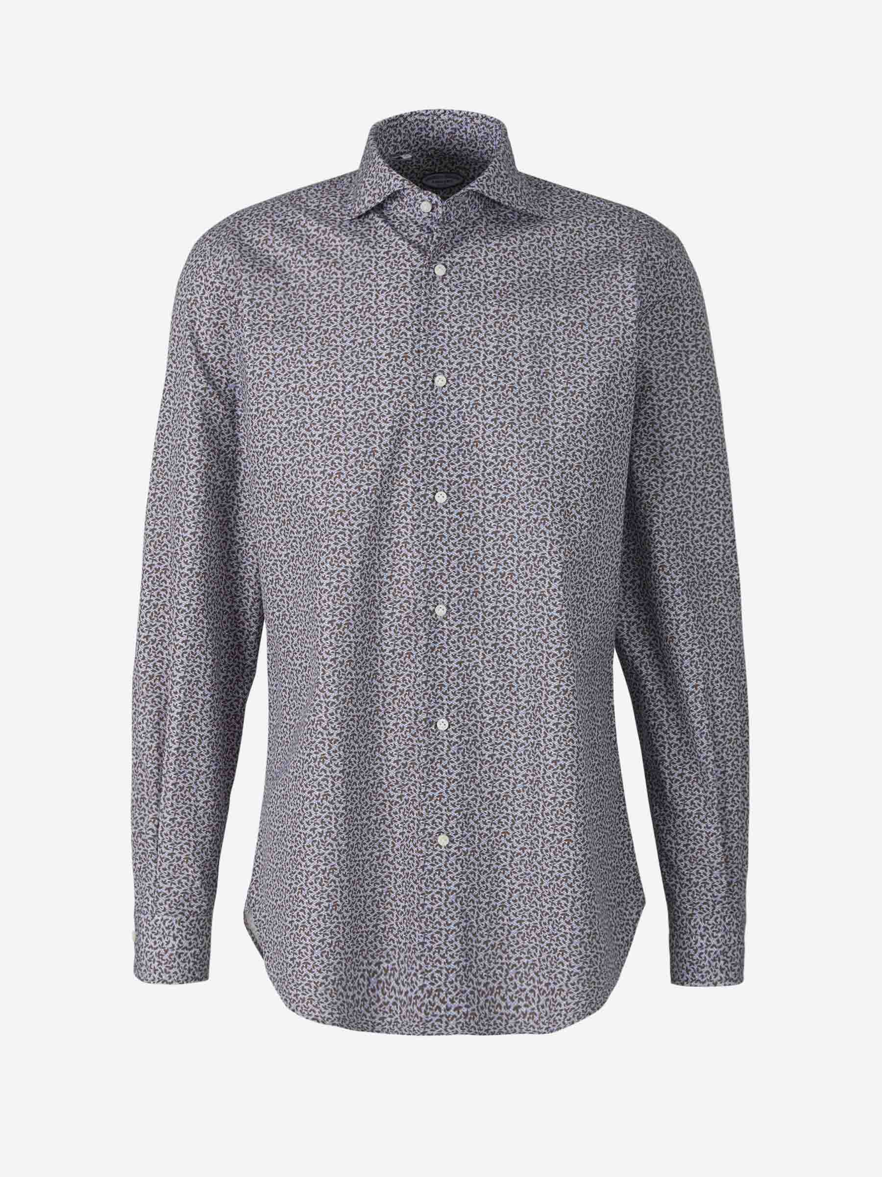 Vincenzo di Ruggiero Camisa Motivo Floral color Verde Militar sku 531-005737 02 - Foto 1