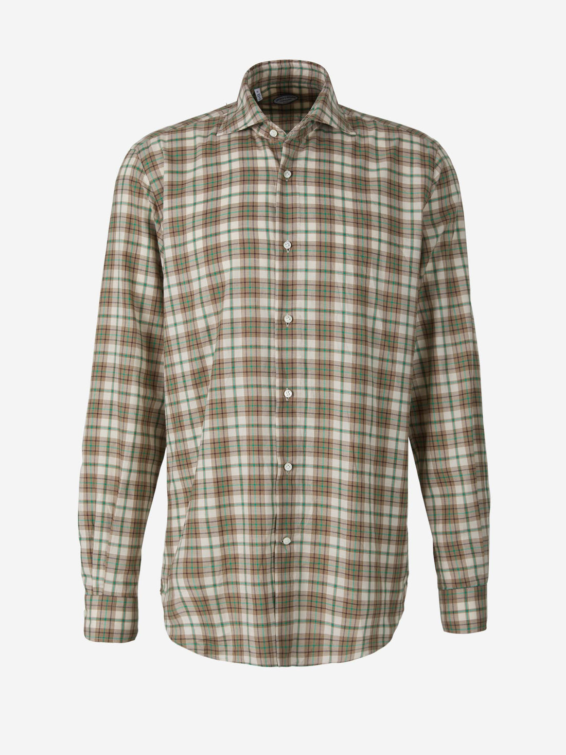 Vincenzo di Ruggiero Camisa Motivo Cuadros color Marrón sku 531-005739 01 - Foto 1