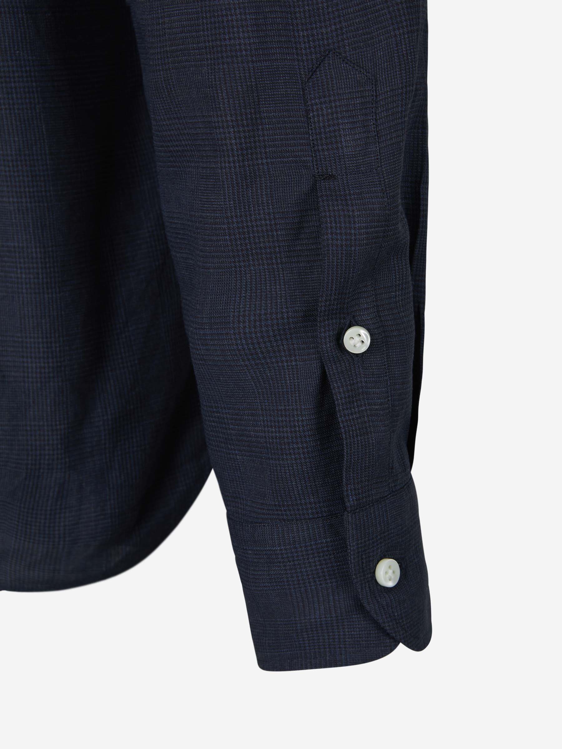 Vincenzo di Ruggiero Camisa Motivo Cuadros color Gris Carbón sku 531-005740 01 - Foto 4