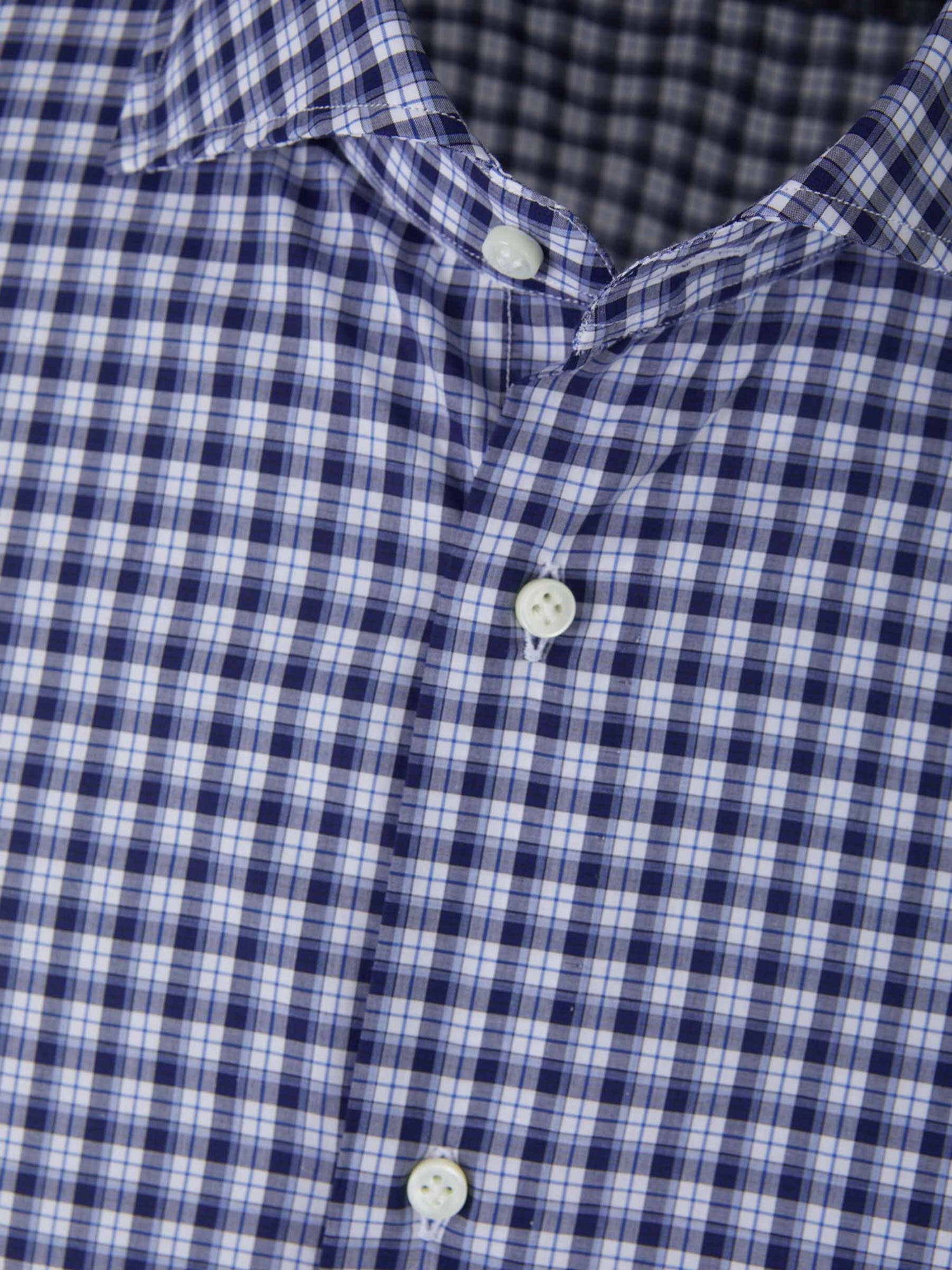 Vincenzo di Ruggiero Camisa Motiu Quadres color Azul Noche sku 531-005741 02 - Foto 3