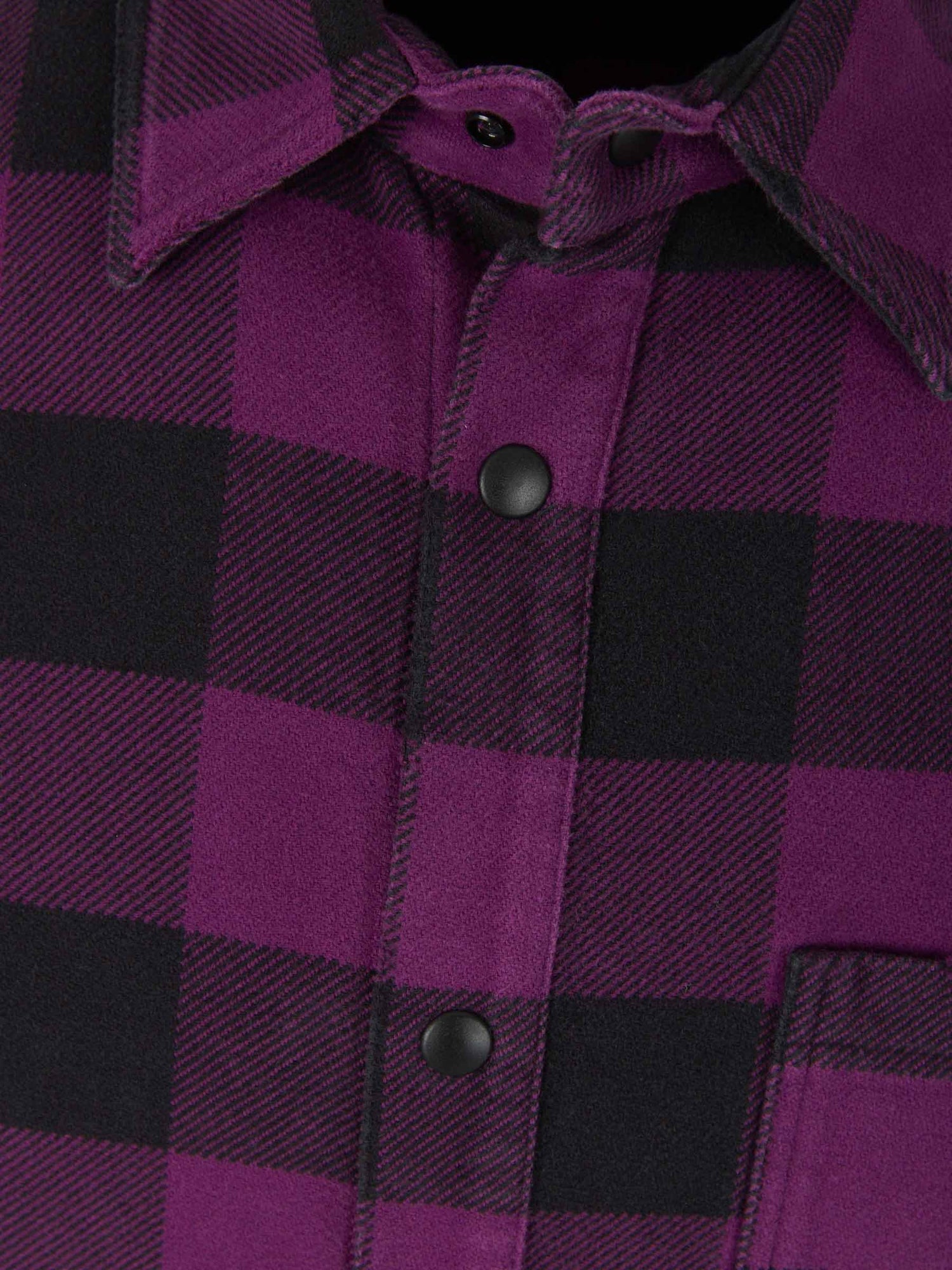 Palm Angels Camisa Motivo Cuadros color Púrpura Oscuro sku 531-005773 01 - Foto 3