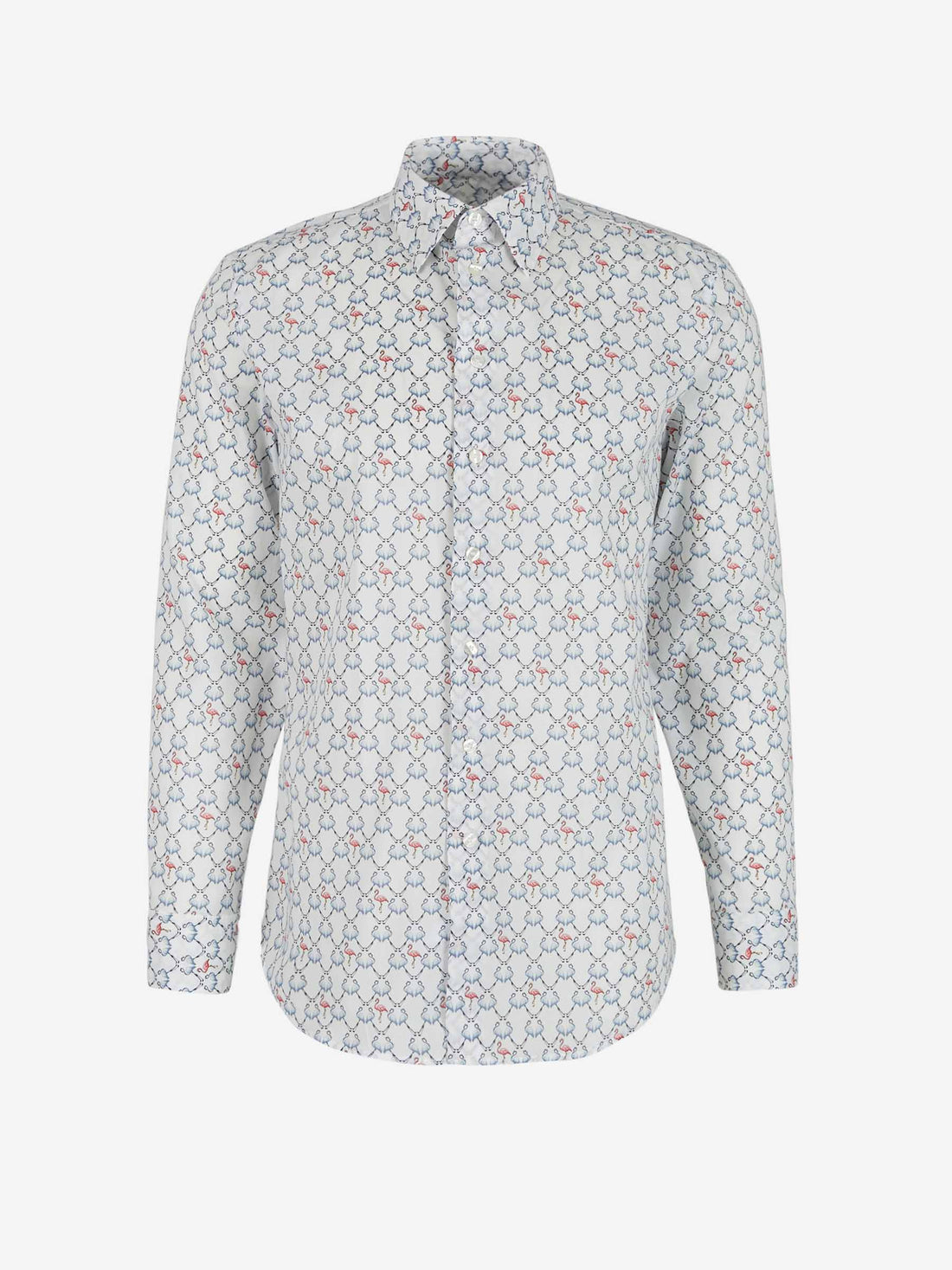 Etro Camisa Motivo Flamencos color Blanco sku 531-005811 01 - Foto 1