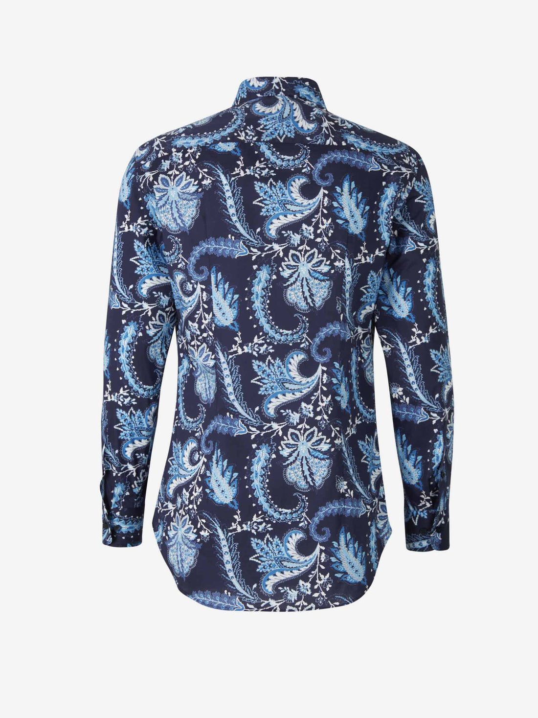 Etro Camisa Motivo Floral color Azul Marino sku 531-005815 01 - Foto 2