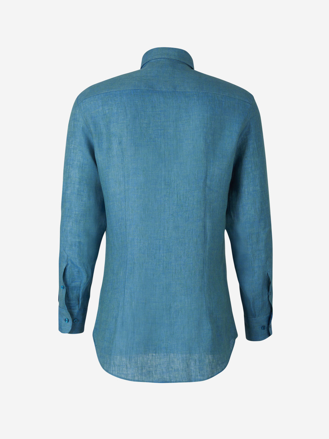 Etro Camisa Pegaso Lino color Azul Denim sku 531-005816 01 - Foto 2