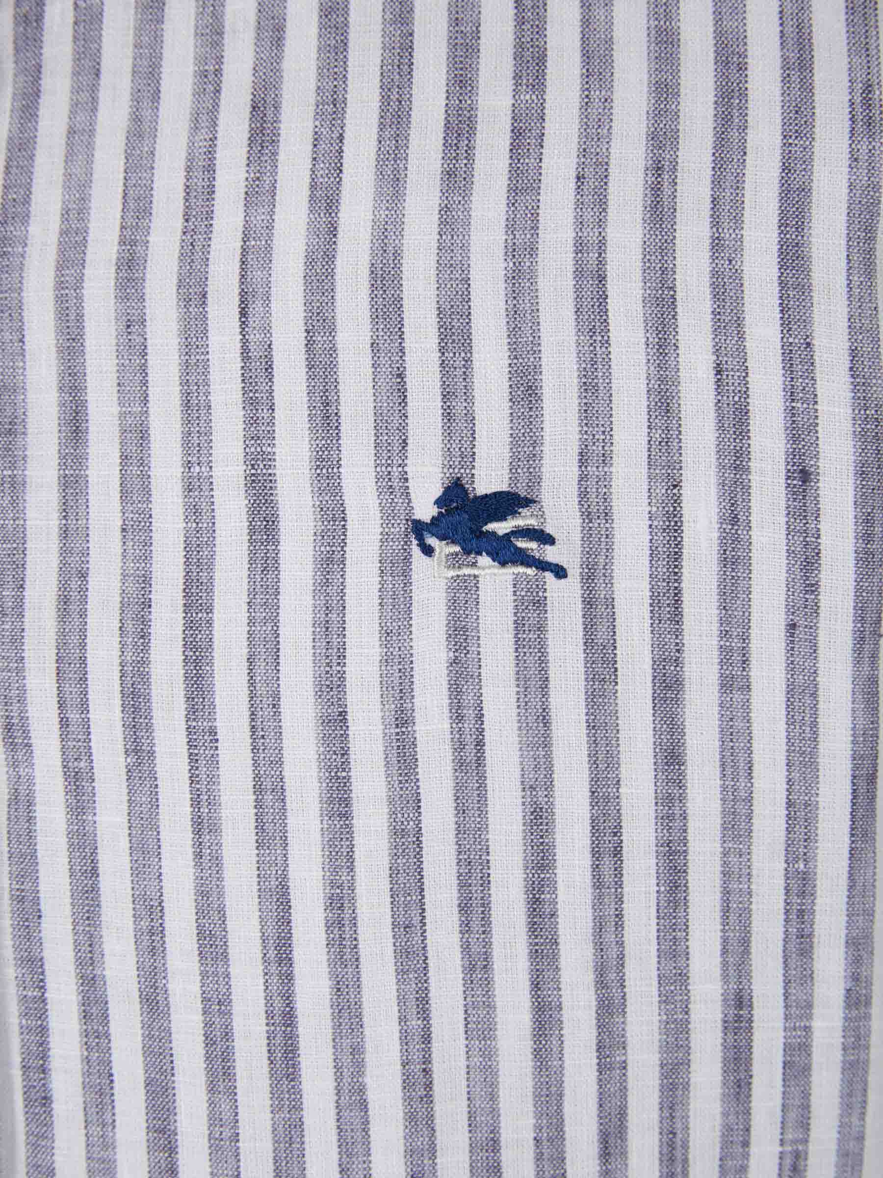 Etro Camisa Motivo Rayas color Blanco sku 531-005817 01 - Foto 4