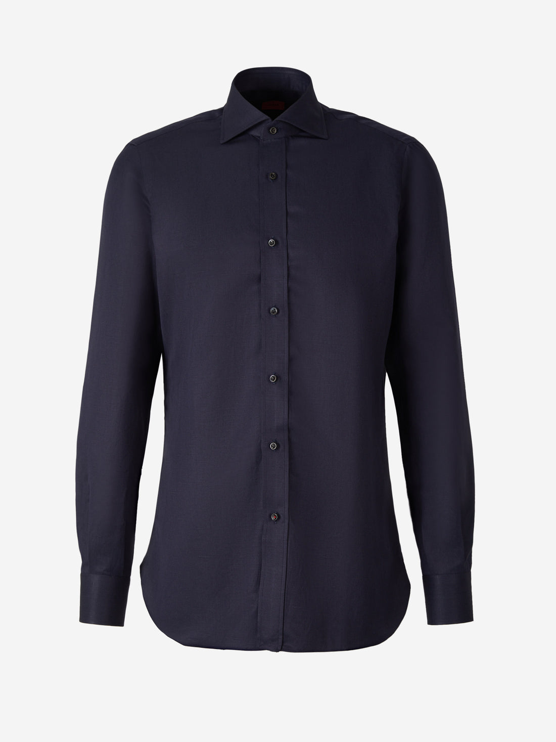 Isaia Camisa Lisa Lino color Azul Noche sku 531-005825 01 - Foto 1