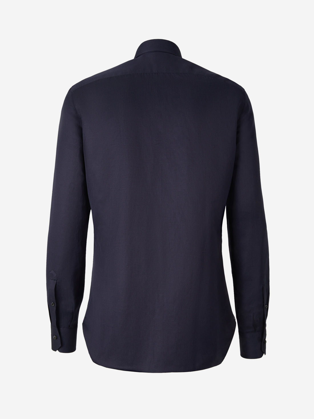 Isaia Camisa Lisa Lino color Azul Noche sku 531-005825 01 - Foto 2